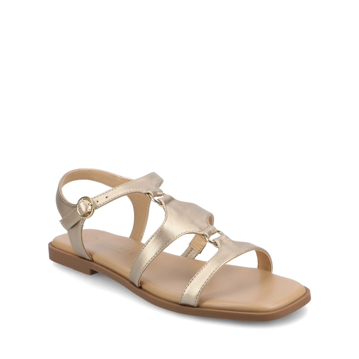 BRILEY ANKLE STRAP SANDALS - Gold - Image 2