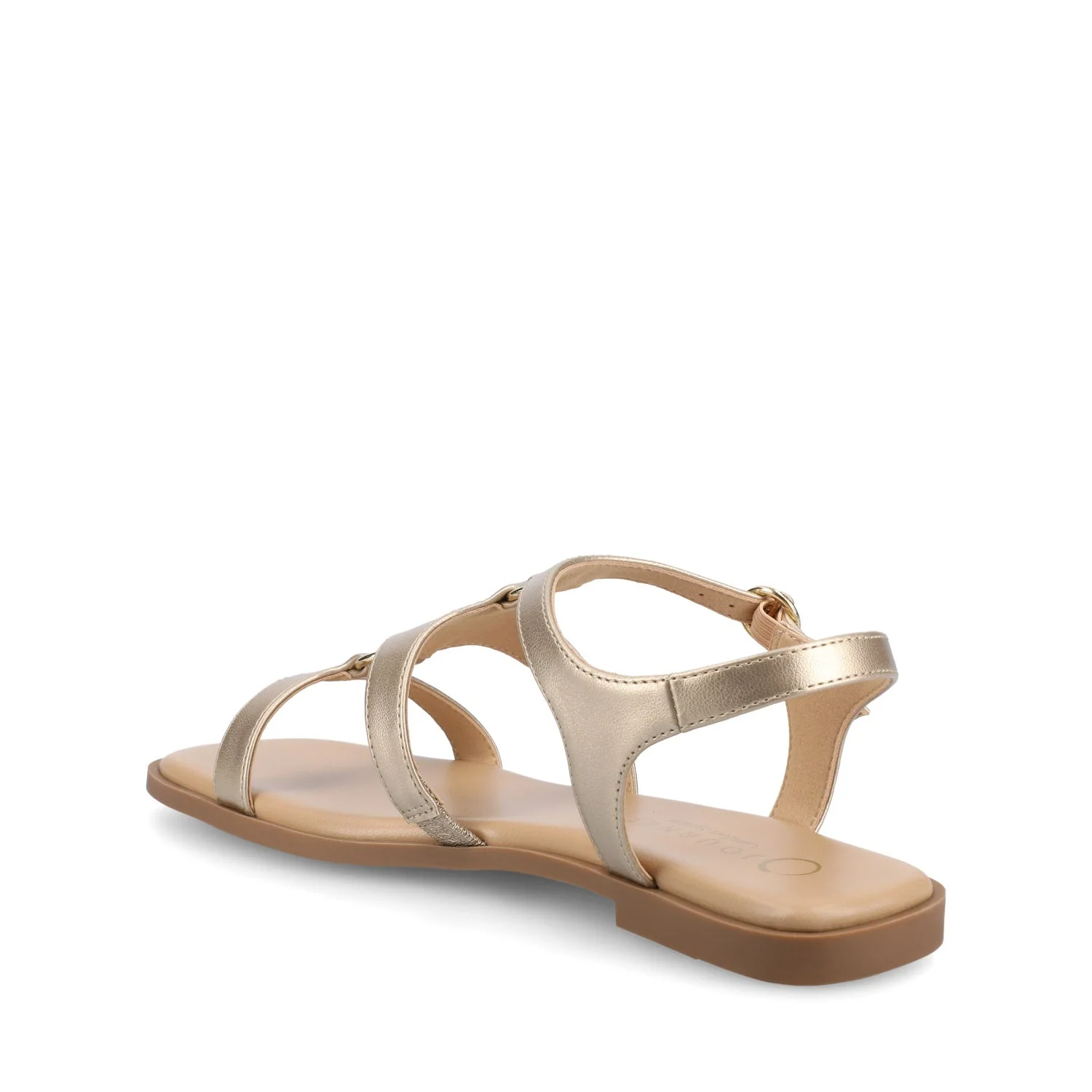 BRILEY ANKLE STRAP SANDALS - Gold - Image 3