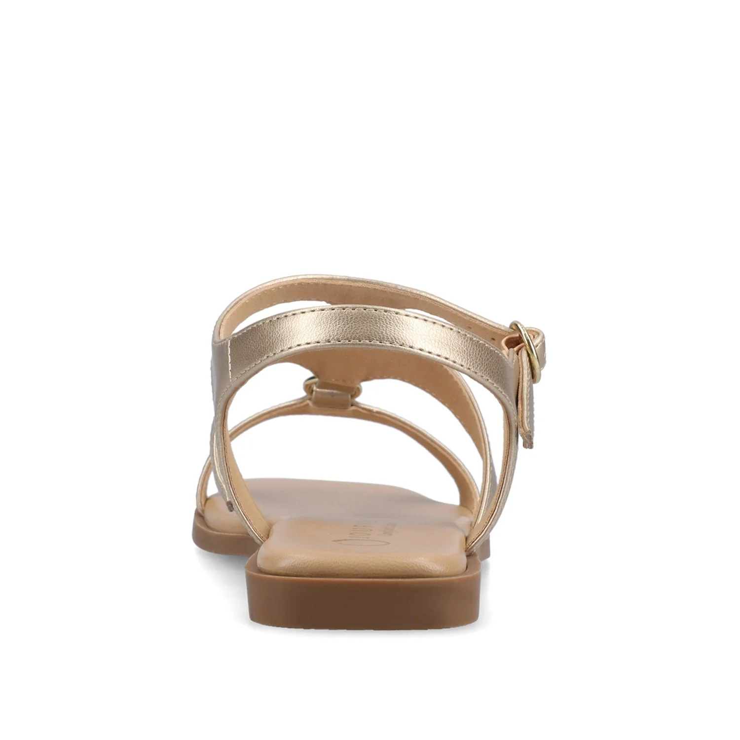 BRILEY ANKLE STRAP SANDALS - Gold - Image 6