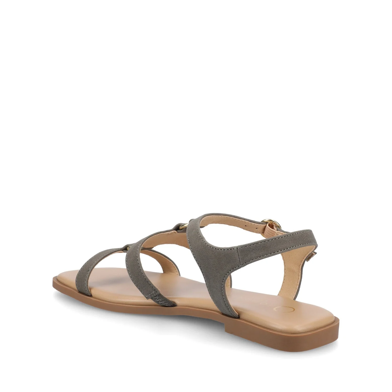 BRILEY ANKLE STRAP SANDALS - Greige Nubuck - Image 3