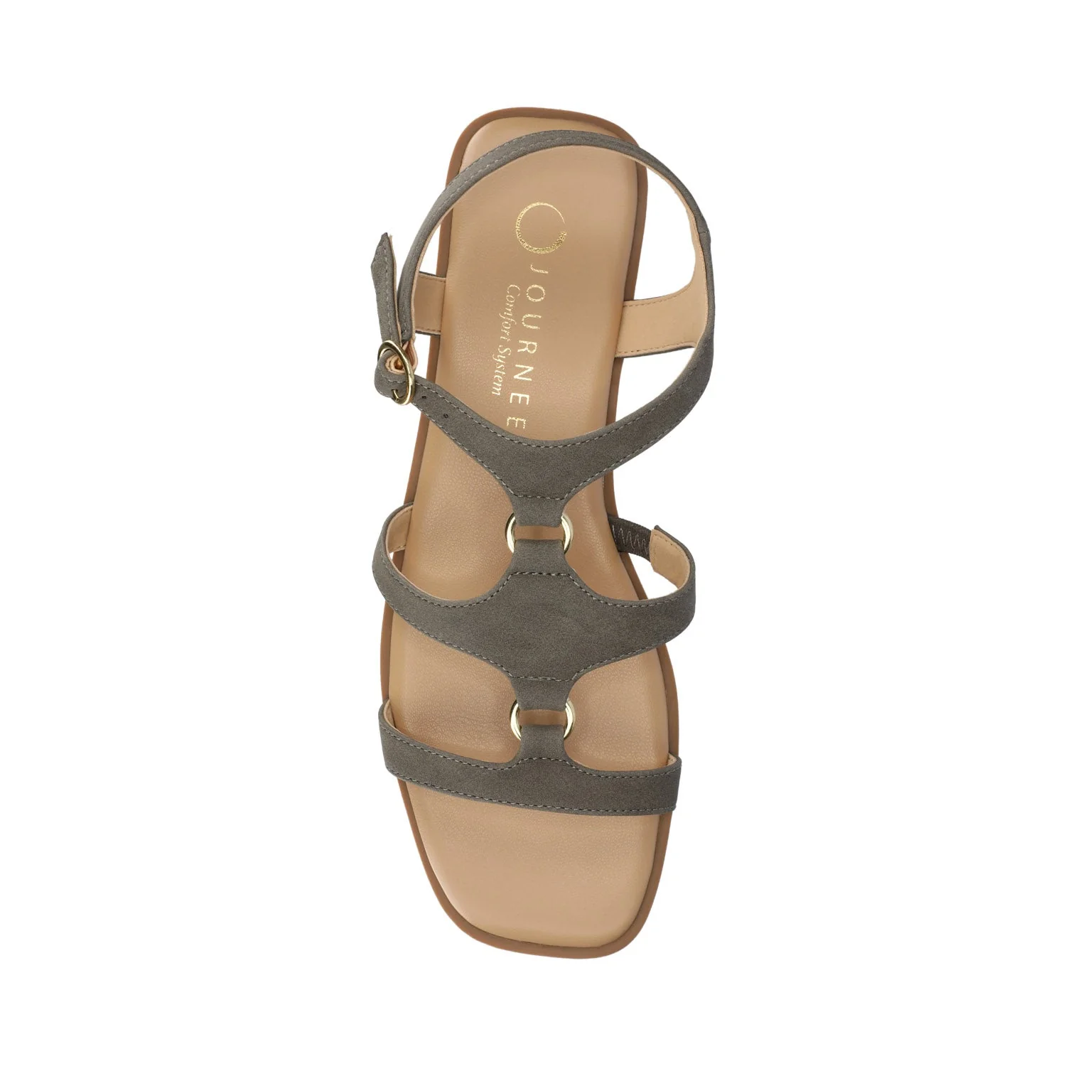 BRILEY ANKLE STRAP SANDALS - Greige Nubuck - Image 4