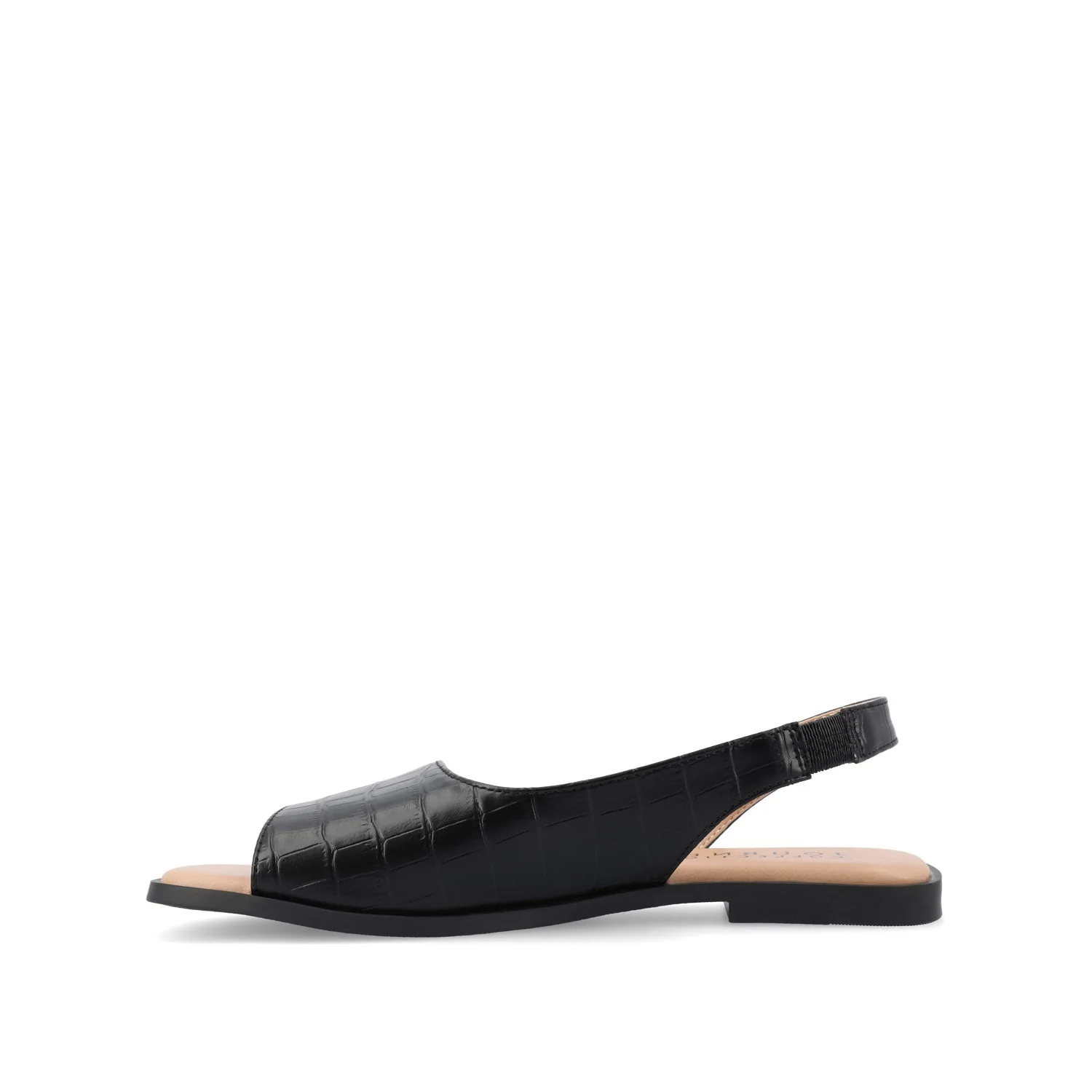 BRINSLEY CUTOUT SANDALS IN CROCO - Black Croco - Image 3