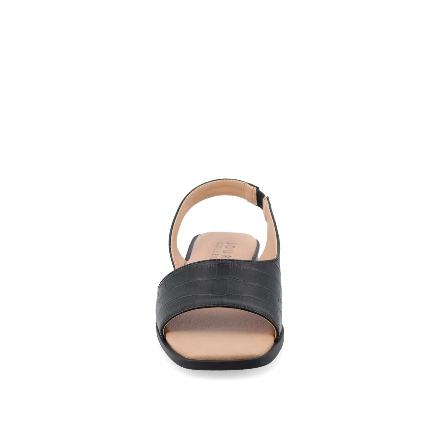 BRINSLEY CUTOUT SANDALS IN CROCO - Black Croco - Image 5
