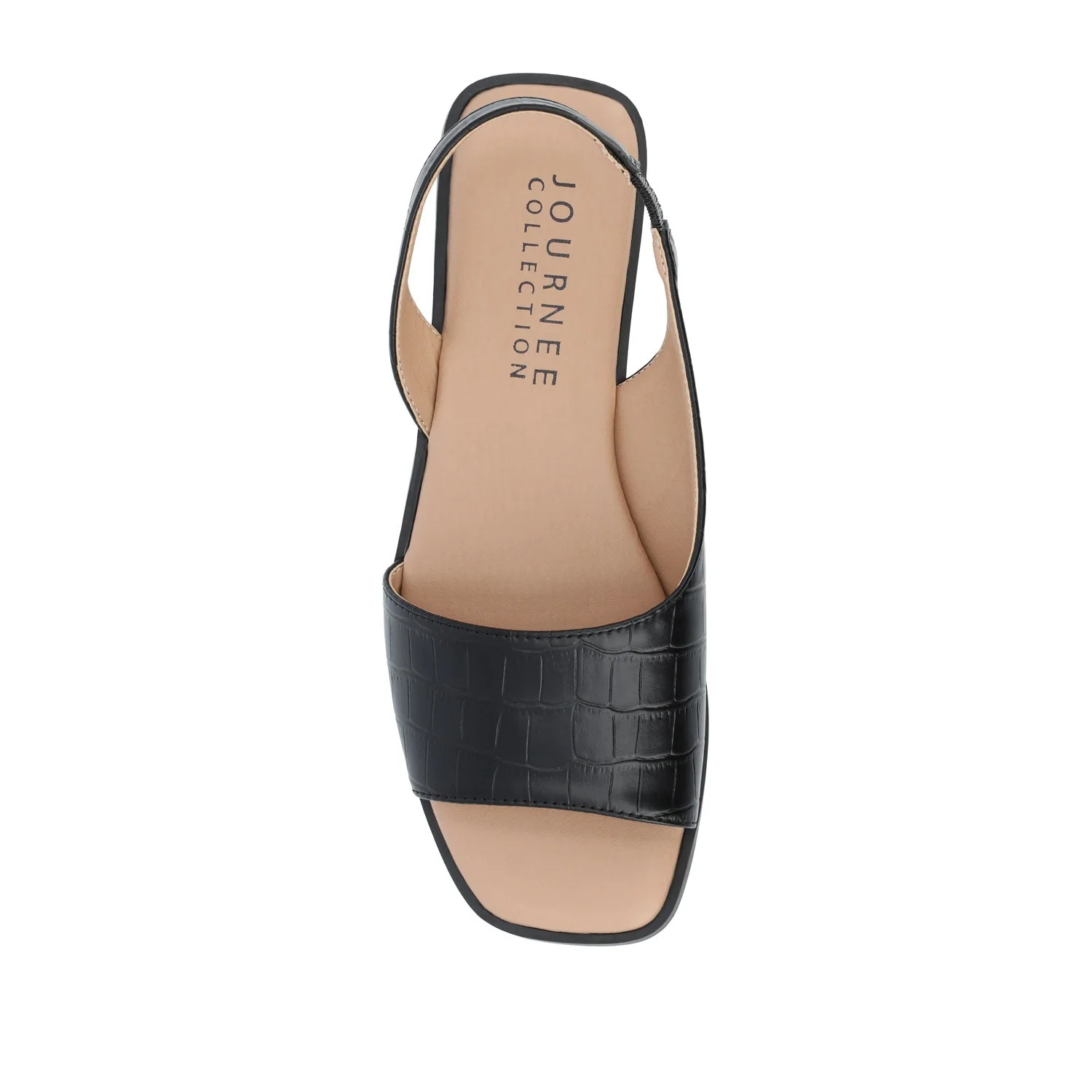 BRINSLEY CUTOUT SANDALS IN CROCO - Black Croco - Image 6
