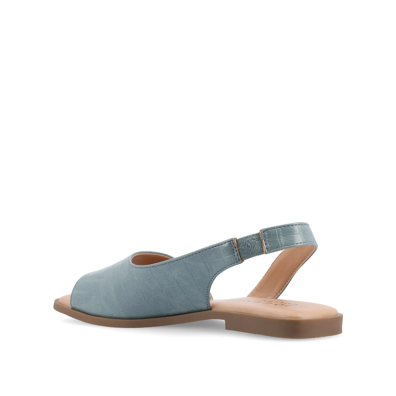 BRINSLEY CUTOUT SANDALS IN CROCO - Blue Croco - Image 4