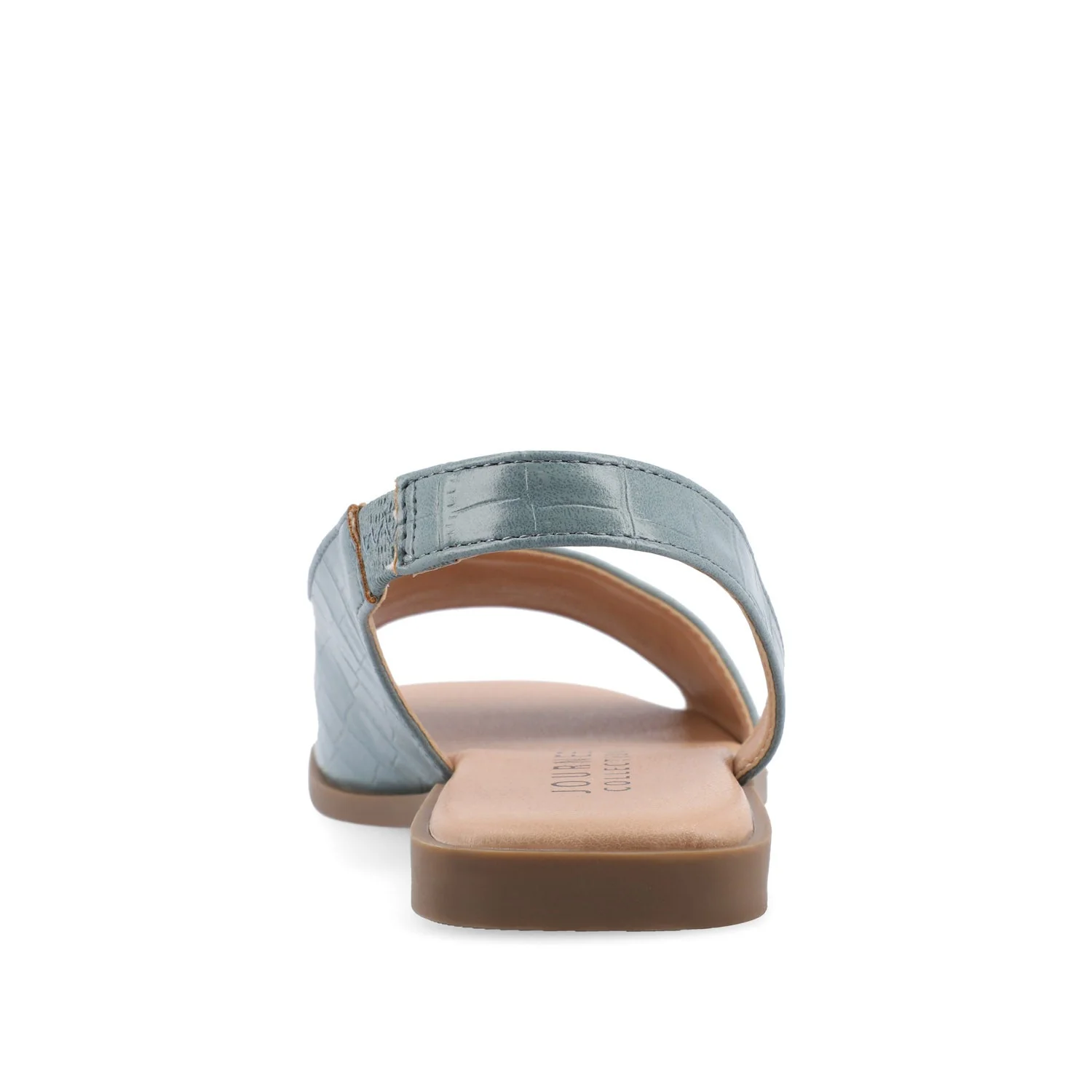 BRINSLEY CUTOUT SANDALS IN CROCO - Blue Croco - Image 7