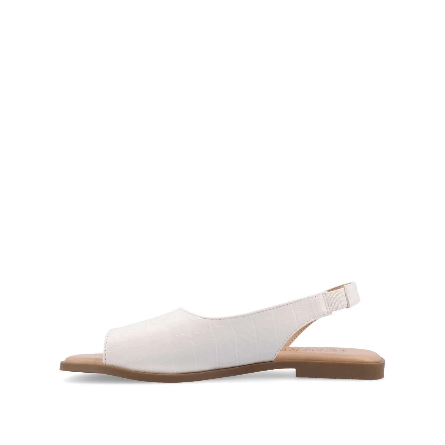 BRINSLEY CUTOUT SANDALS IN CROCO - Bone Croco - Image 3