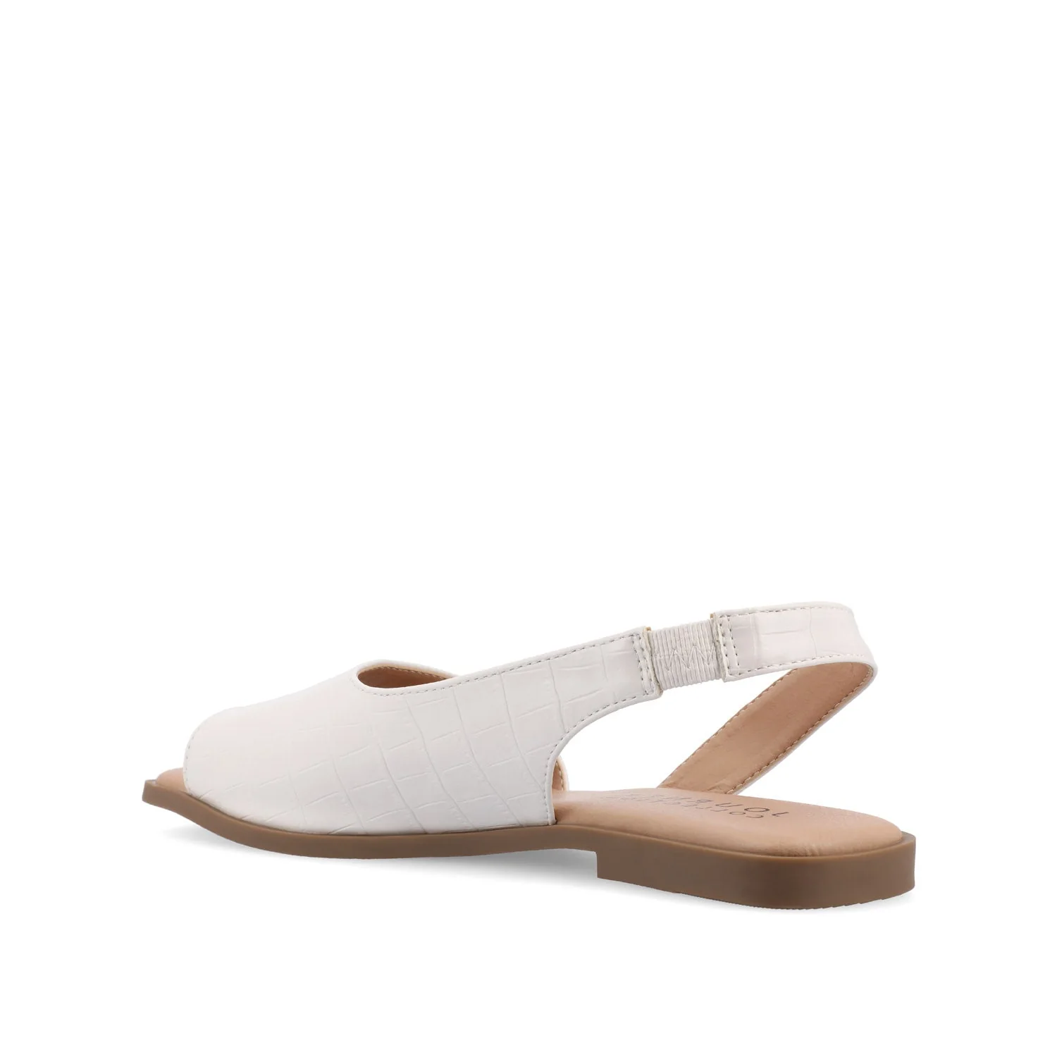 BRINSLEY CROCO SANDALS IN WIDE - Bone Croco - Image 4