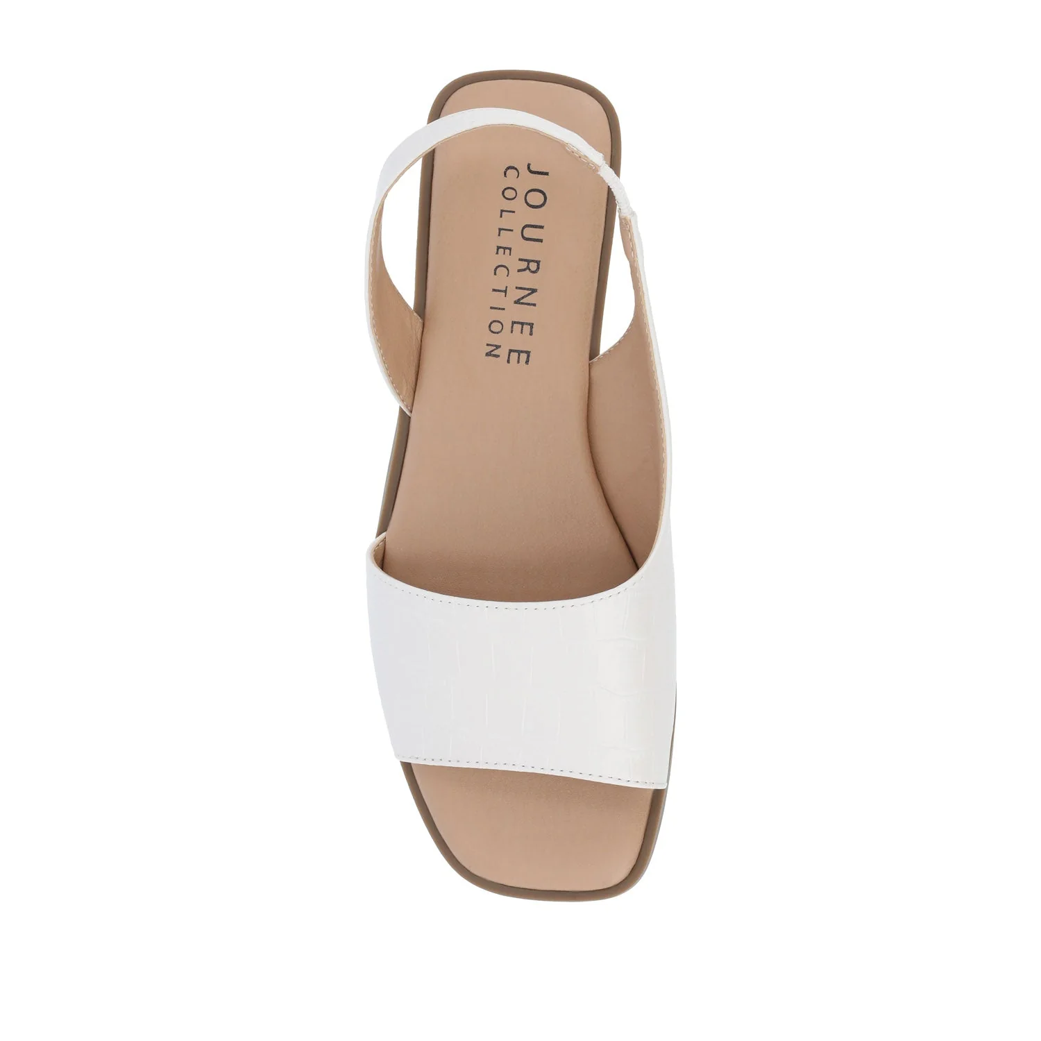 BRINSLEY CROCO SANDALS IN WIDE - Bone Croco - Image 6