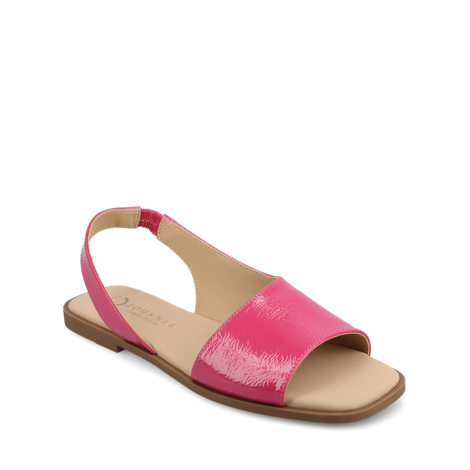 BRINSLEY CUTOUT SANDALS IN PATENT - Hot Pink - Image 2