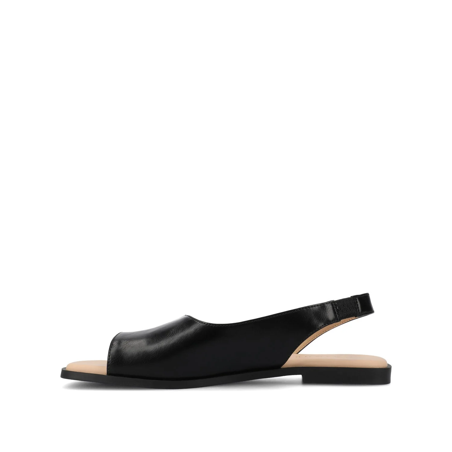 BRINSLEY VEGAN LEATHER SANDALS IN WIDE - Black PU - Image 3