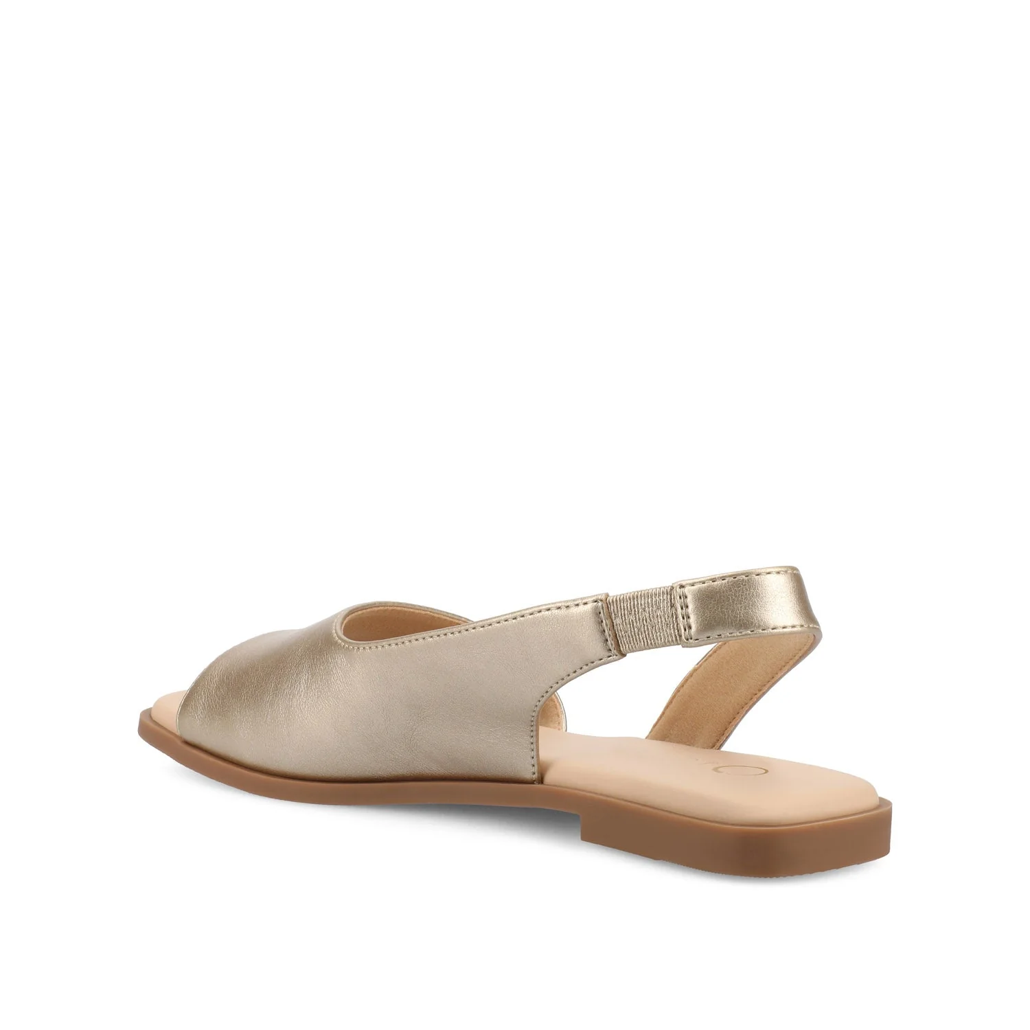 BRINSLEY VEGAN LEATHER SANDALS IN WIDE - Gold PU - Image 4