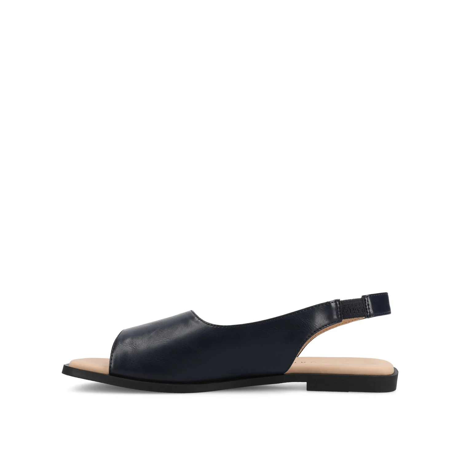 BRINSLEY VEGAN LEATHER SANDALS IN WIDE - Navy PU - Image 3