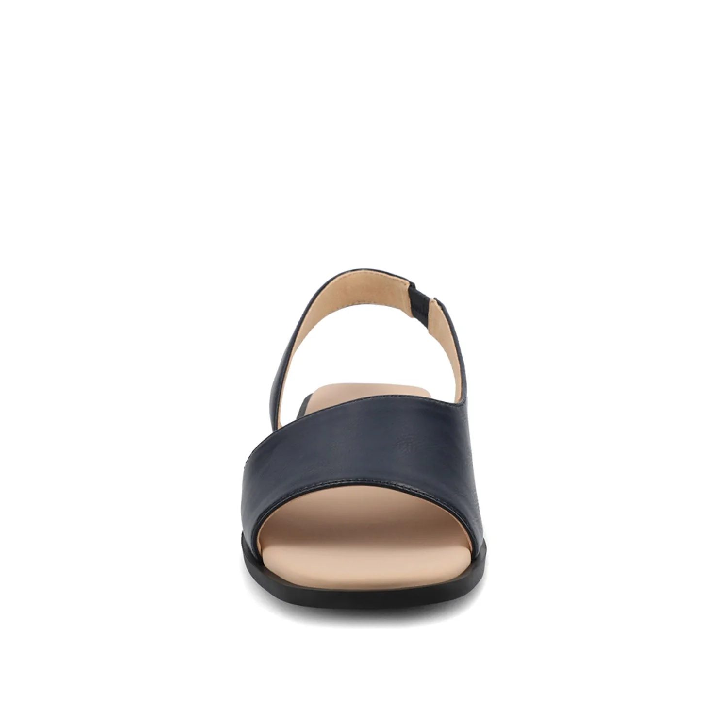 BRINSLEY VEGAN LEATHER SANDALS IN WIDE - Navy PU - Image 5