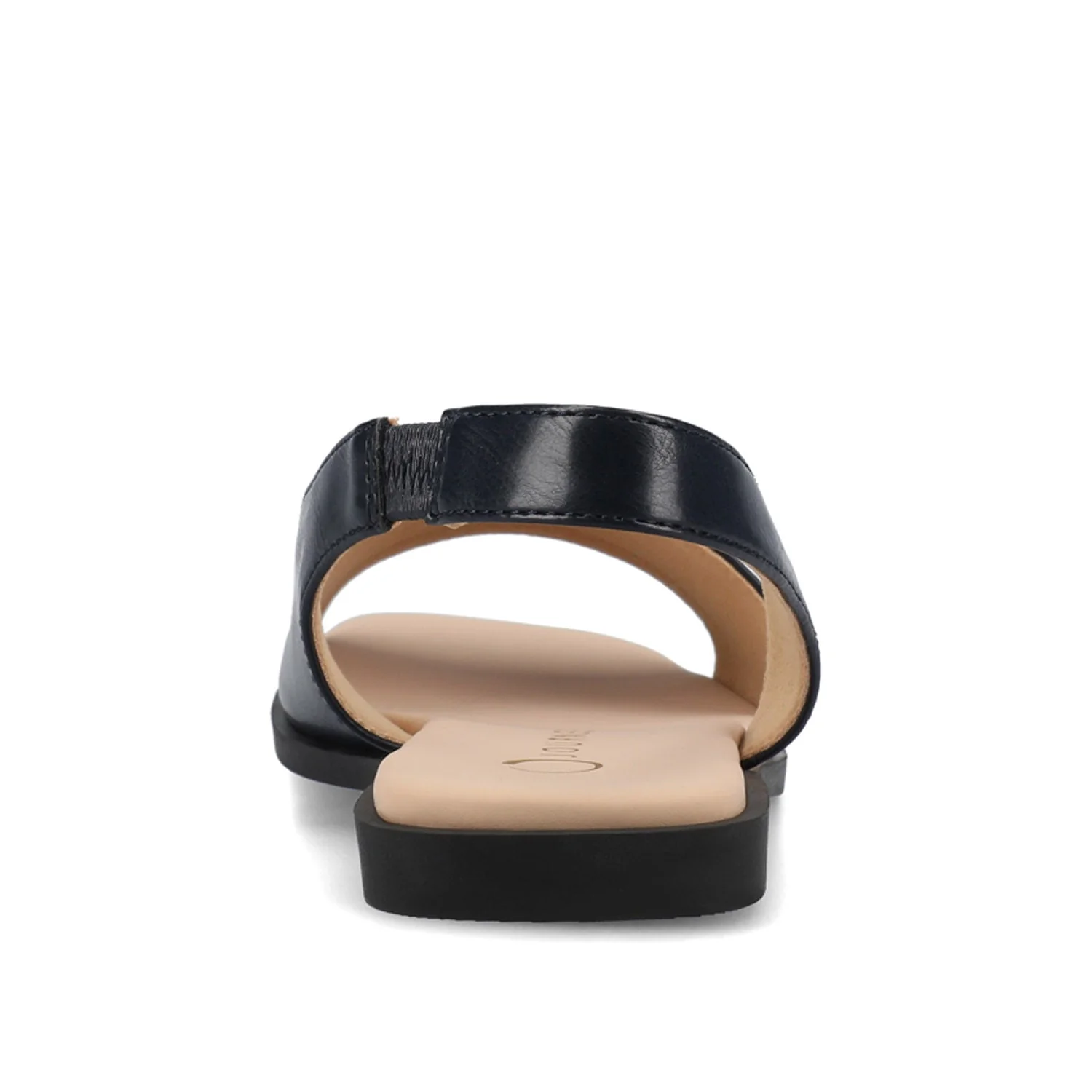 BRINSLEY VEGAN LEATHER SANDALS IN WIDE - Navy PU - Image 7