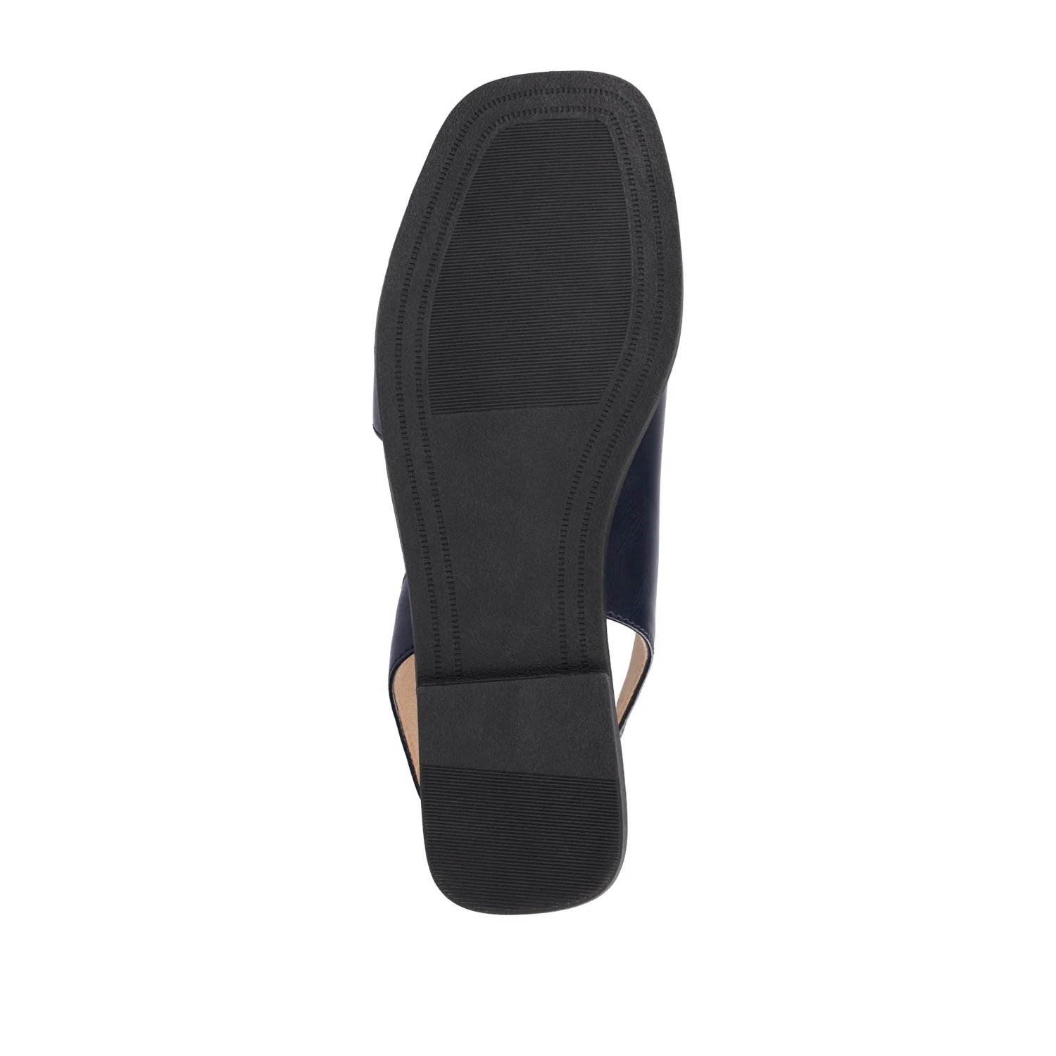 BRINSLEY VEGAN LEATHER SANDALS IN WIDE - Navy PU - Image 8