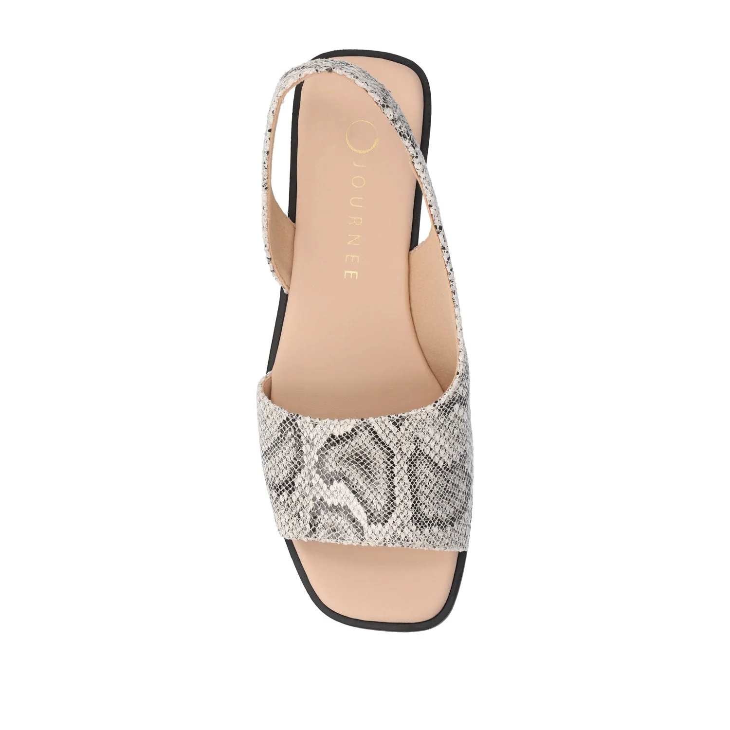 BRINSLEY VEGAN LEATHER SANDALS IN WIDE - Snake - Image 6