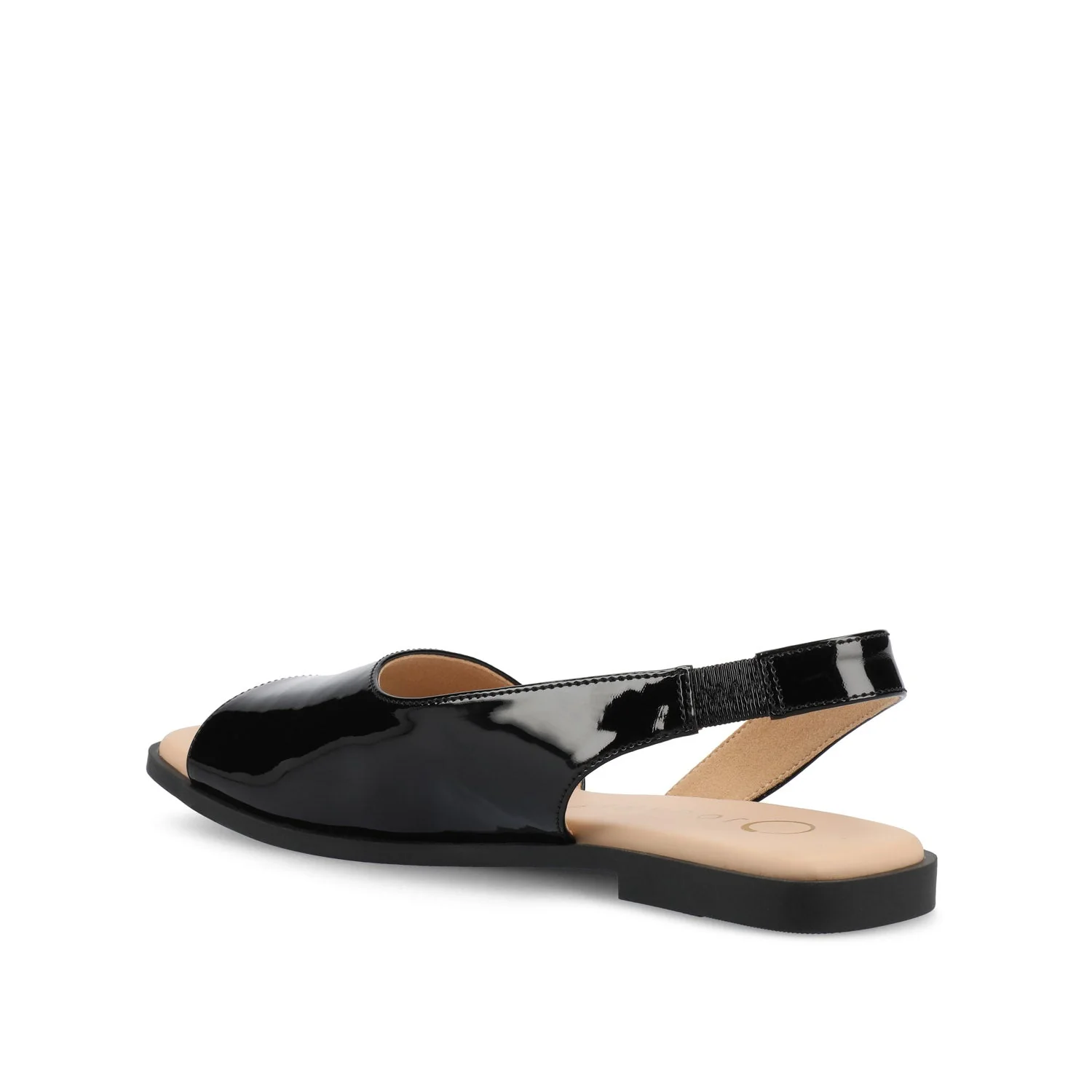 BRINSLEY CUTOUT SANDALS IN PATENT - Black Patent - Image 4