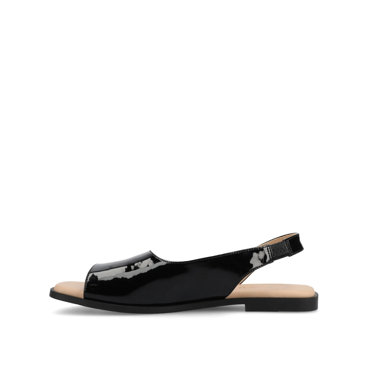 BRINSLEY PATENT SANDALS IN WIDE - Black Patent - Image 3