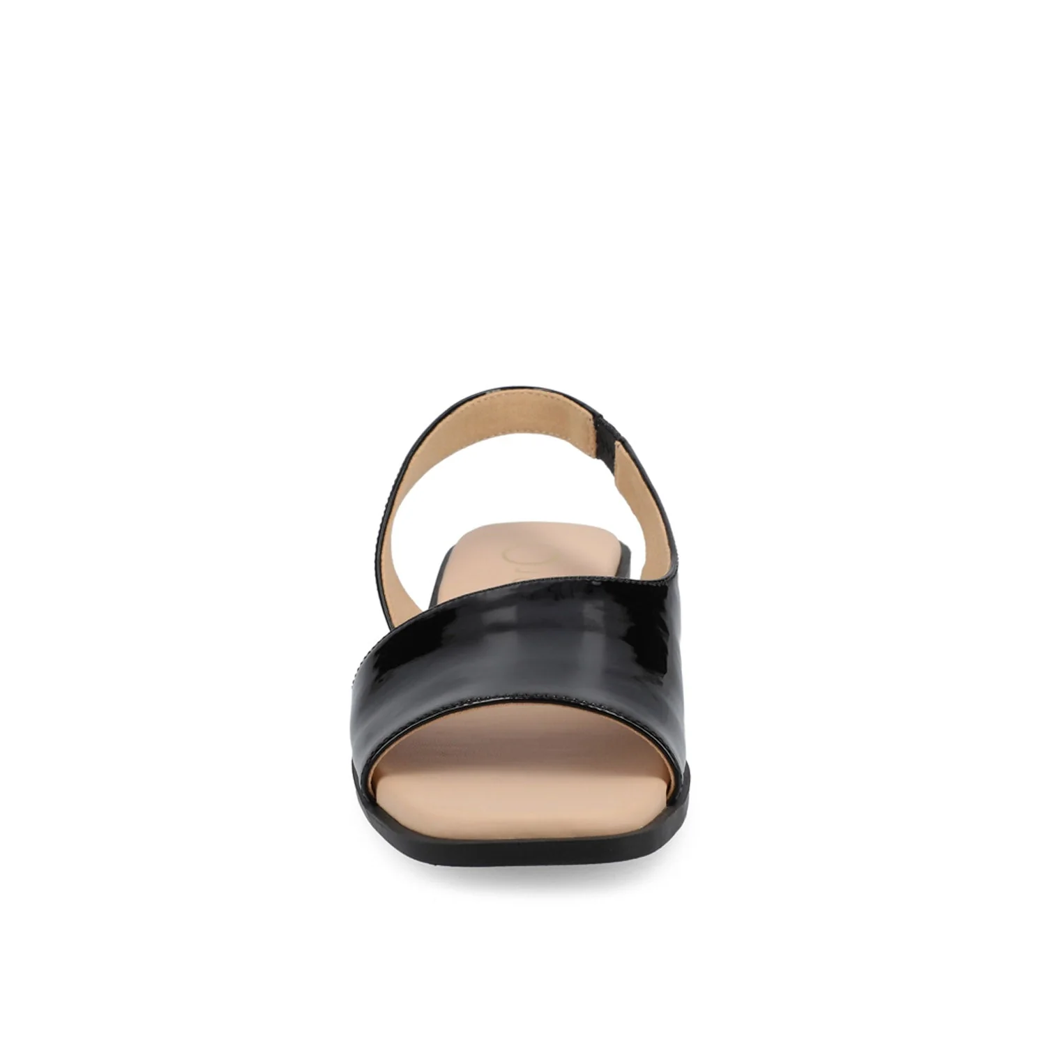 BRINSLEY PATENT SANDALS IN WIDE - Black Patent - Image 5
