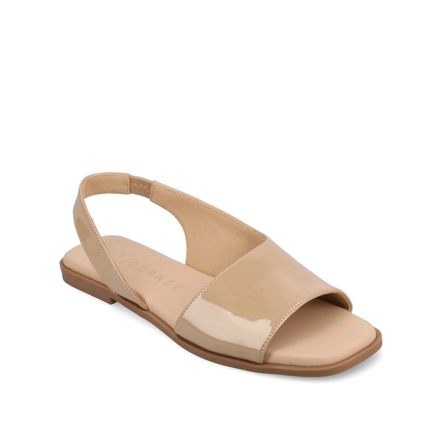 BRINSLEY PATENT SANDALS IN WIDE - Nude Patent - Image 2
