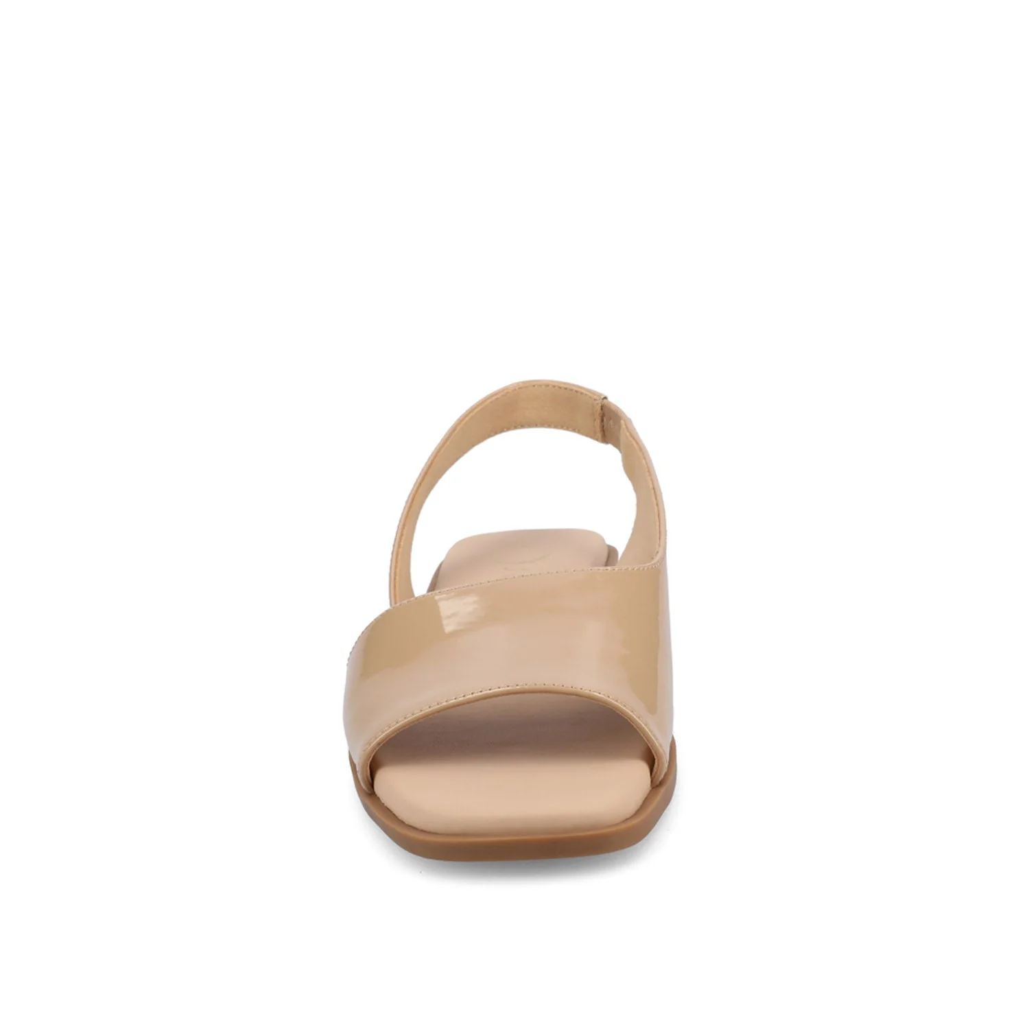 BRINSLEY PATENT SANDALS IN WIDE - Nude Patent - Image 5