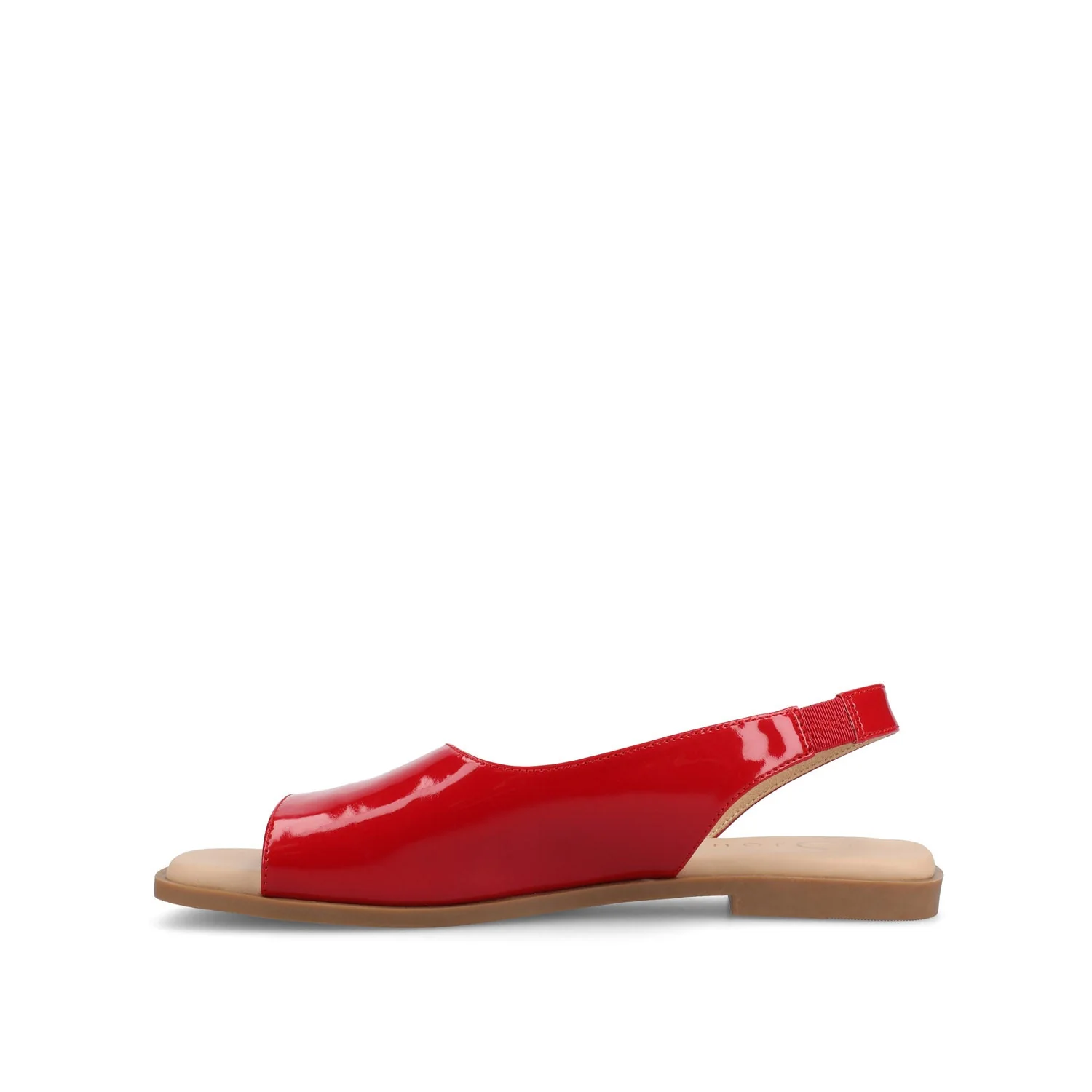 BRINSLEY CUTOUT SANDALS IN PATENT - Red Patent - Image 3