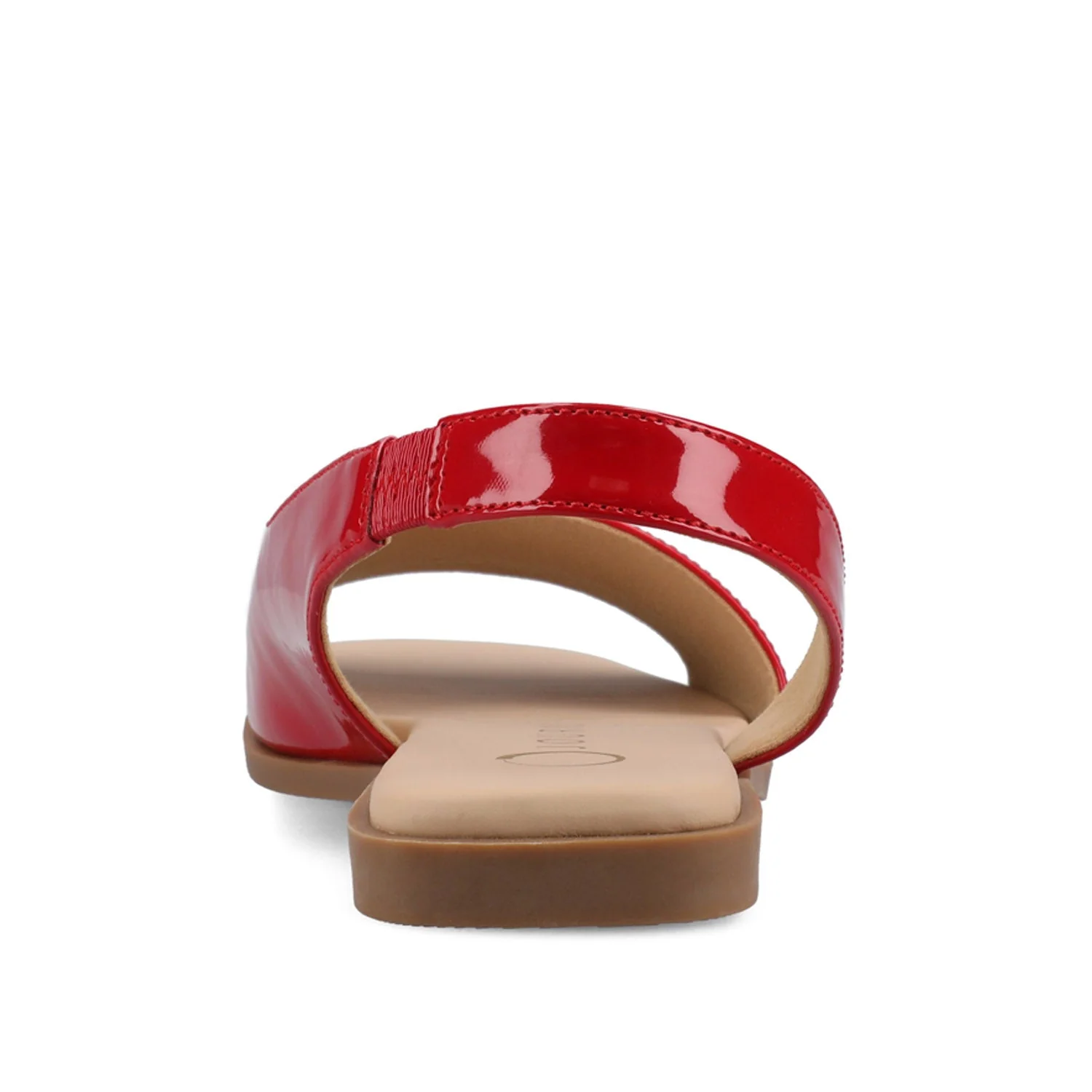 BRINSLEY CUTOUT SANDALS IN PATENT - Red Patent - Image 7