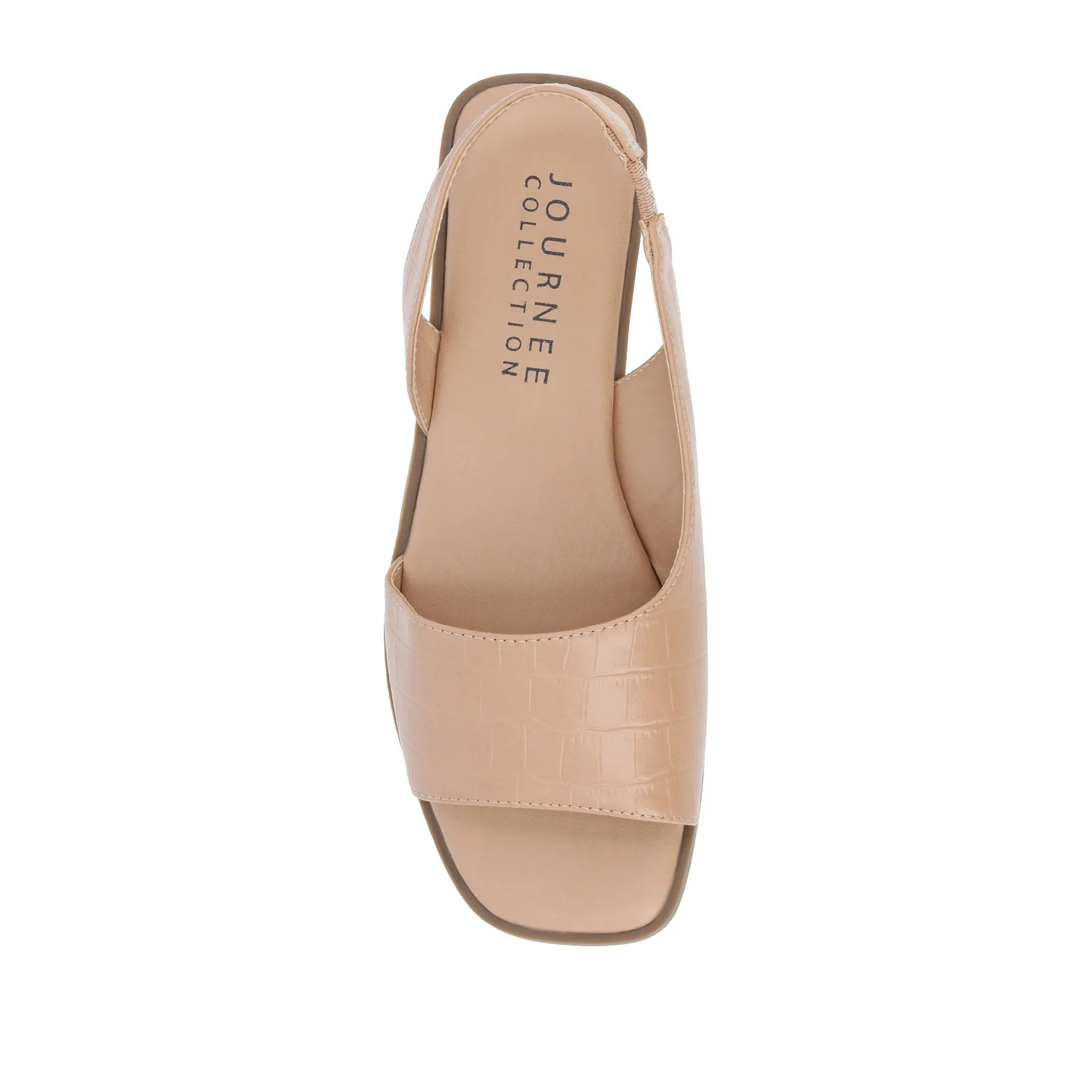 BRINSLEY CUTOUT SANDALS IN CROCO - Tan Croco - Image 6
