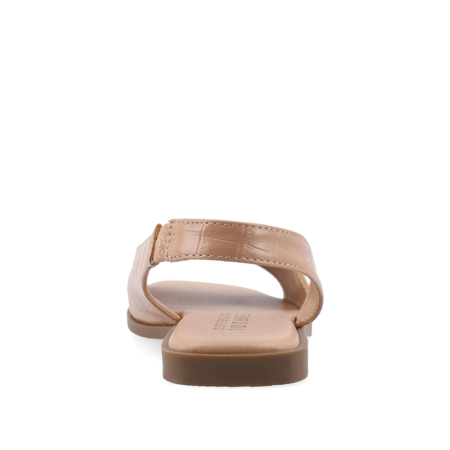 BRINSLEY CUTOUT SANDALS IN CROCO - Tan Croco - Image 7