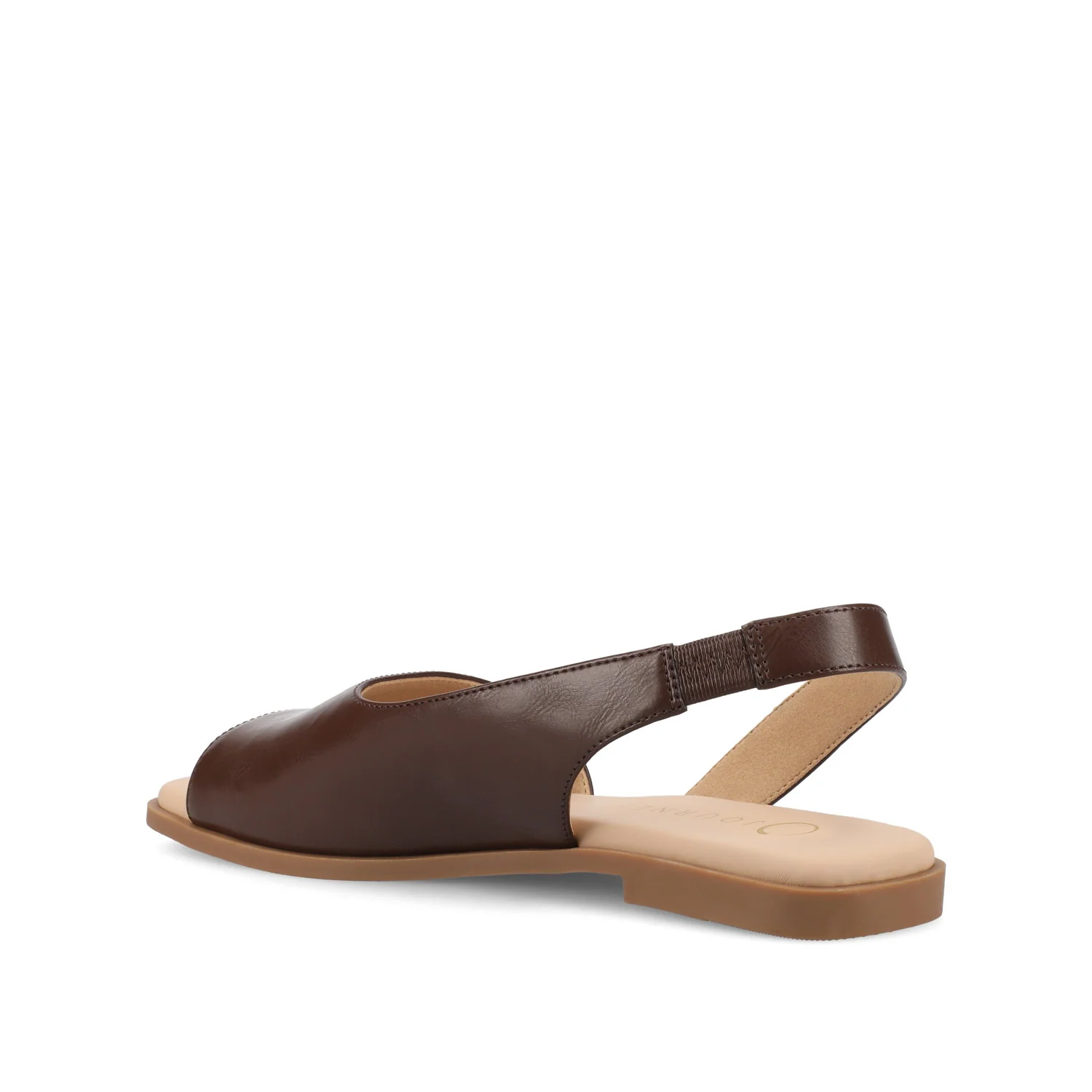 BRINSLEY VEGAN LEATHER SANDALS IN WIDE - Brown PU - Image 3