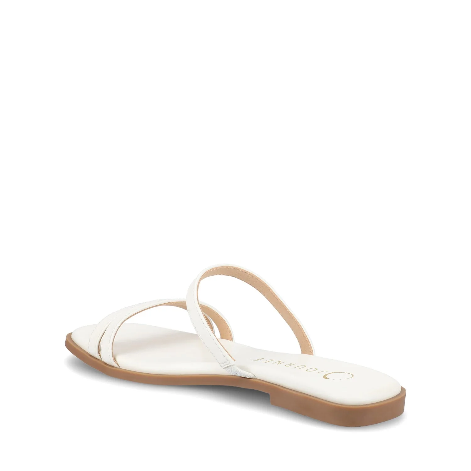 BRISA SLIDE SANDALS IN VEGAN LEATHER - White PU - Image 4