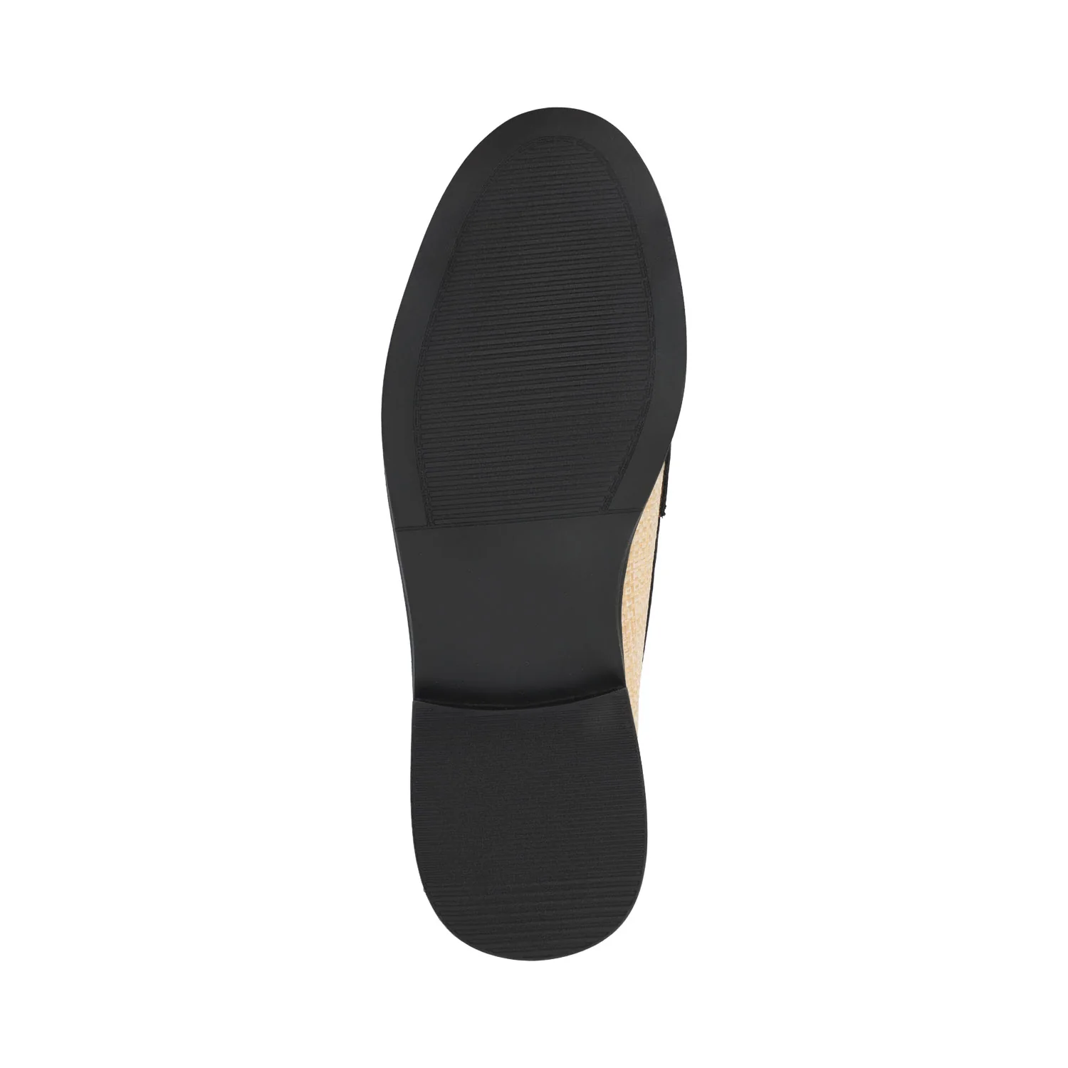 BROOKS PENNY LOAFER - Black/Natural Raffia - Image 5