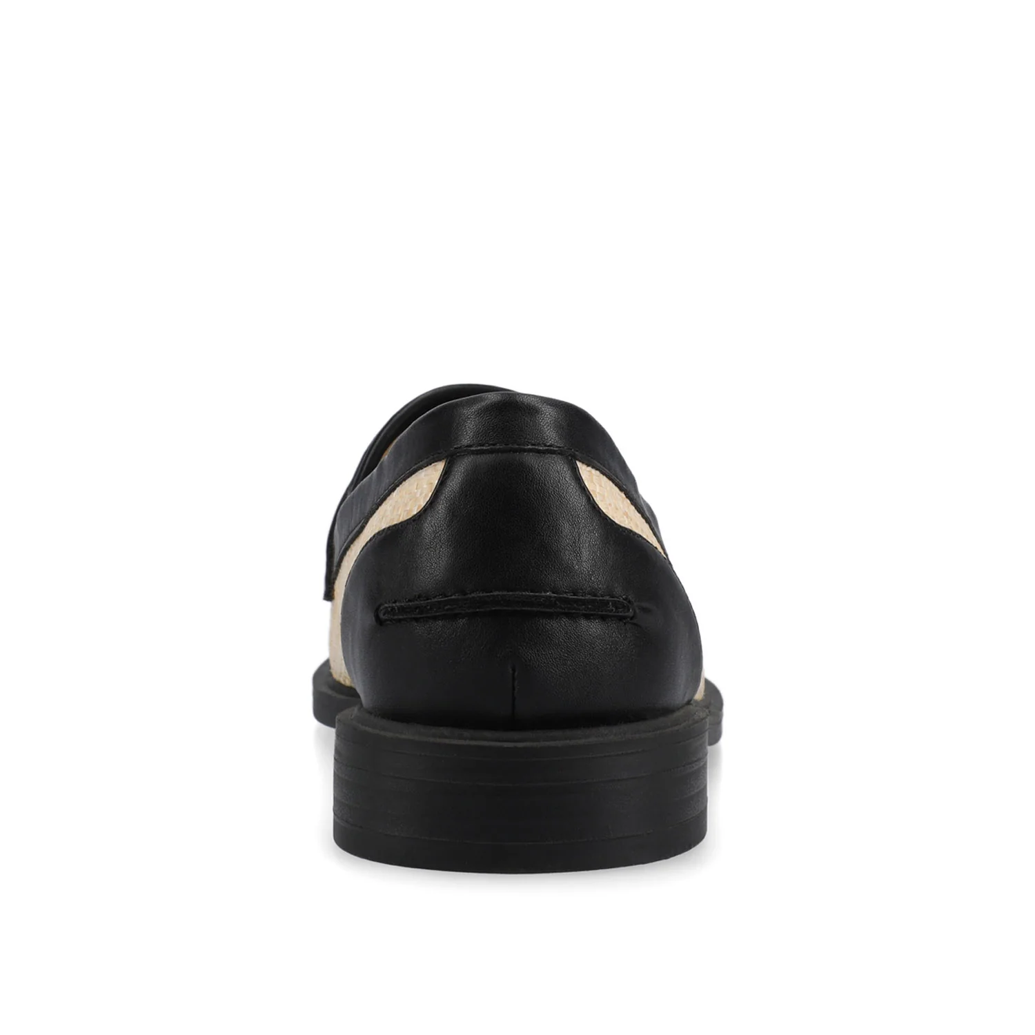 BROOKS PENNY LOAFER - Black/Natural Raffia - Image 6