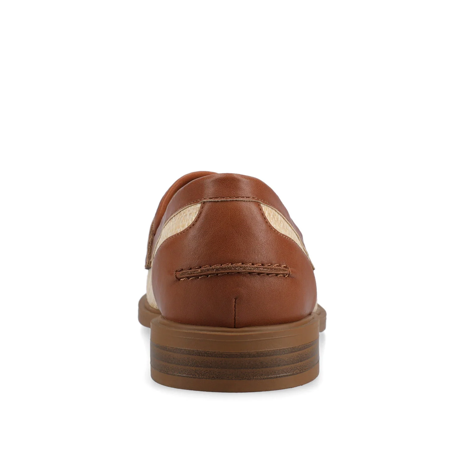BROOKS PENNY LOAFER - Cognac/Natural Raffia - Image 6
