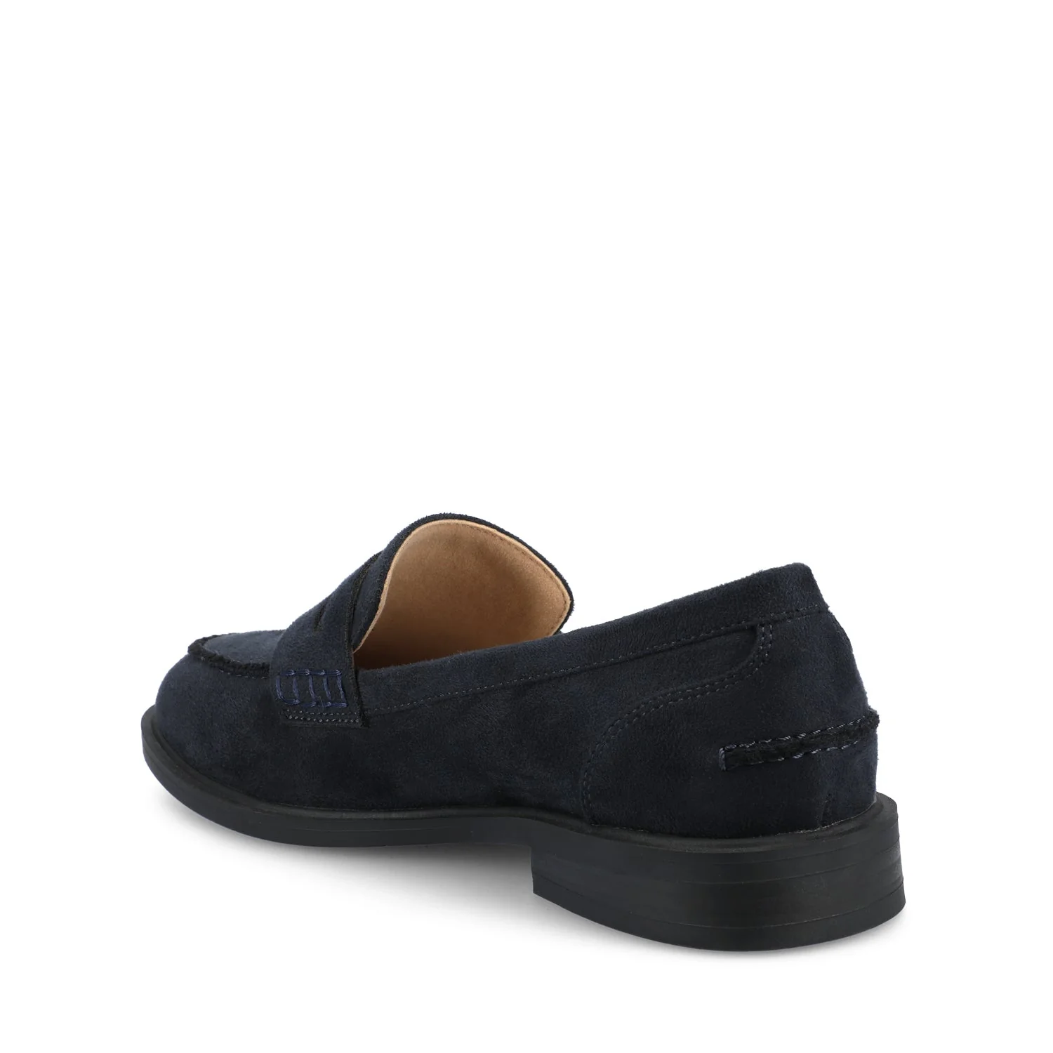 BROOKS PENNY LOAFER IN WIDE - Navy - Image 3