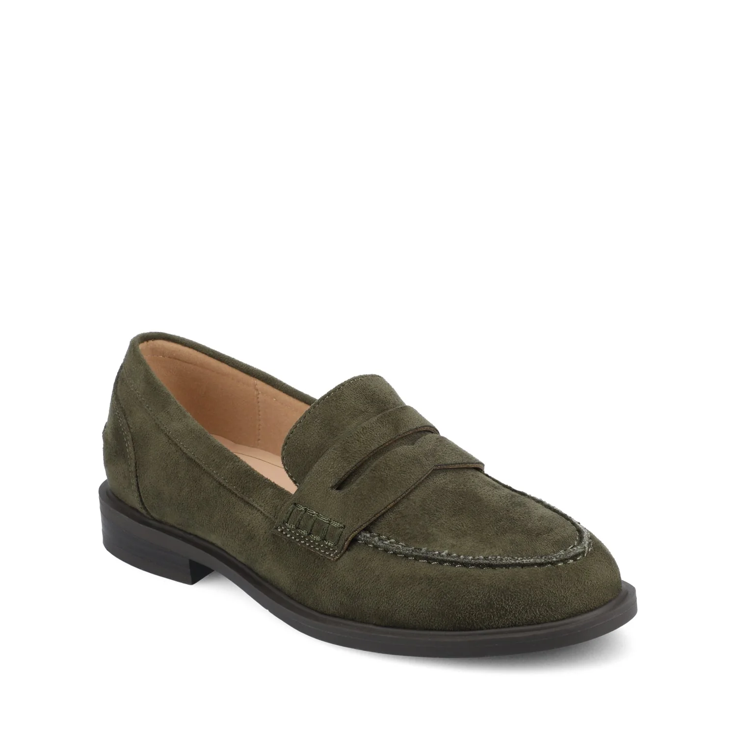 BROOKS PENNY LOAFER IN WIDE - Olive - Image 2