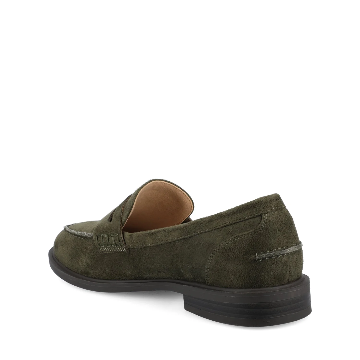 BROOKS PENNY LOAFER IN WIDE - Olive - Image 3