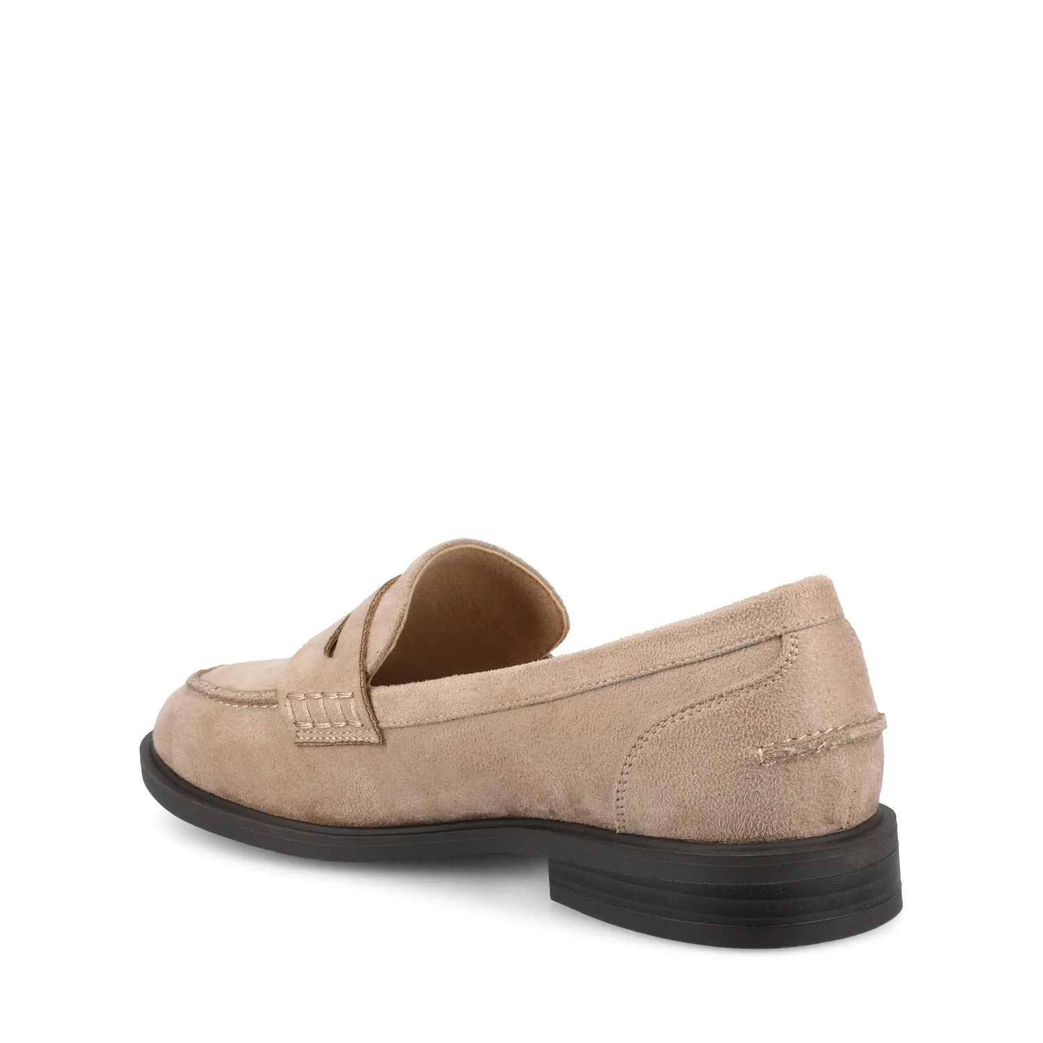 BROOKS PENNY LOAFER IN WIDE - Taupe - Image 3