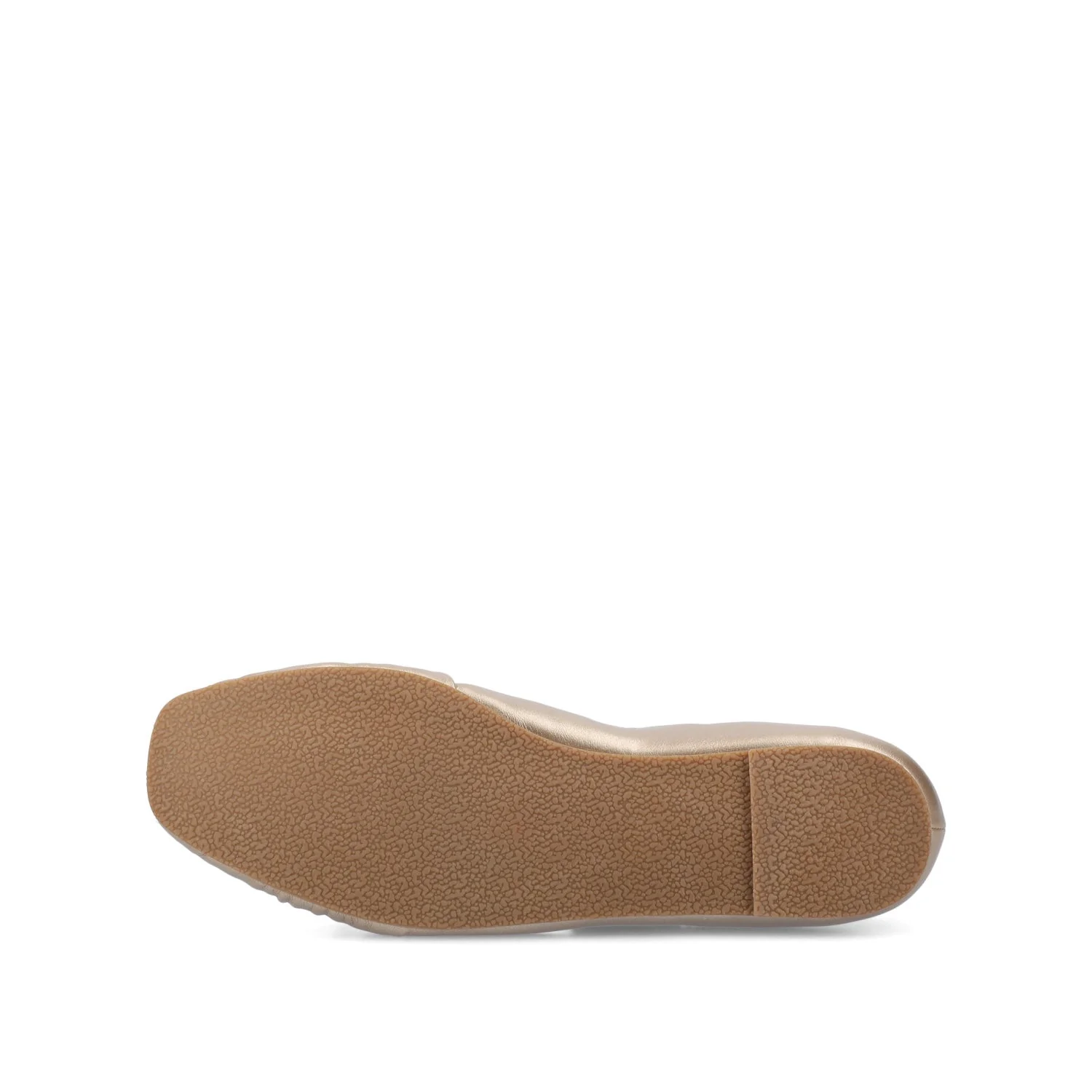 CALLEE VEGAN LEATHER BALLET FLATS IN WIDE - Champagne - Image 5