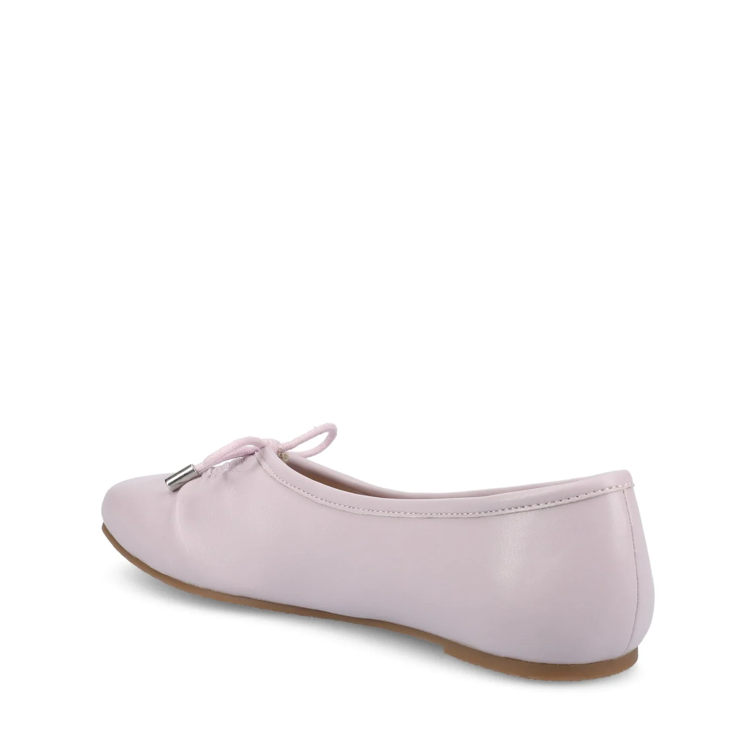 CALLEE VEGAN LEATHER BALLET FLATS IN WIDE - Lilac - Image 4