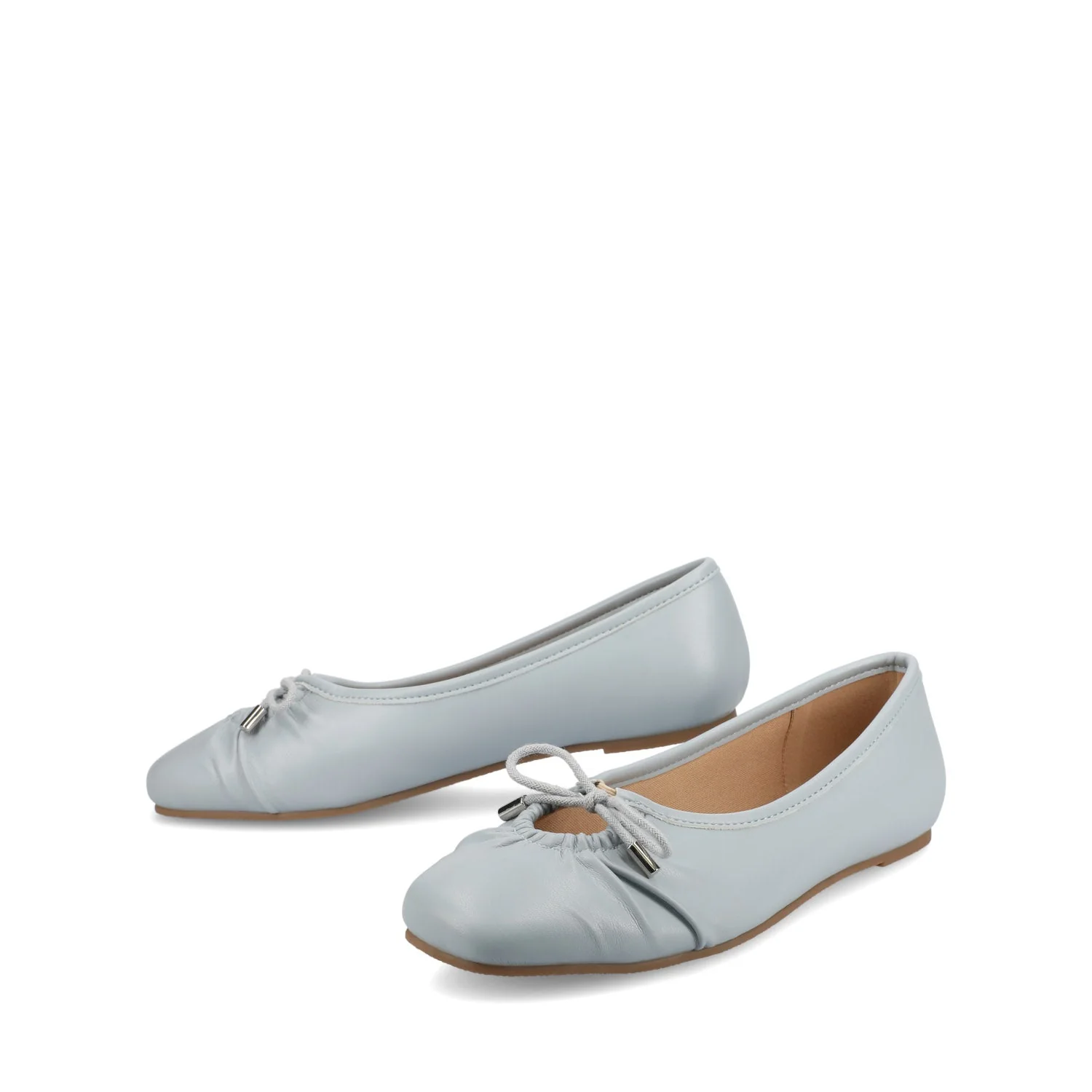 CALLEE BALLET FLATS IN VEGAN LEATHER - Light Blue - Image 2