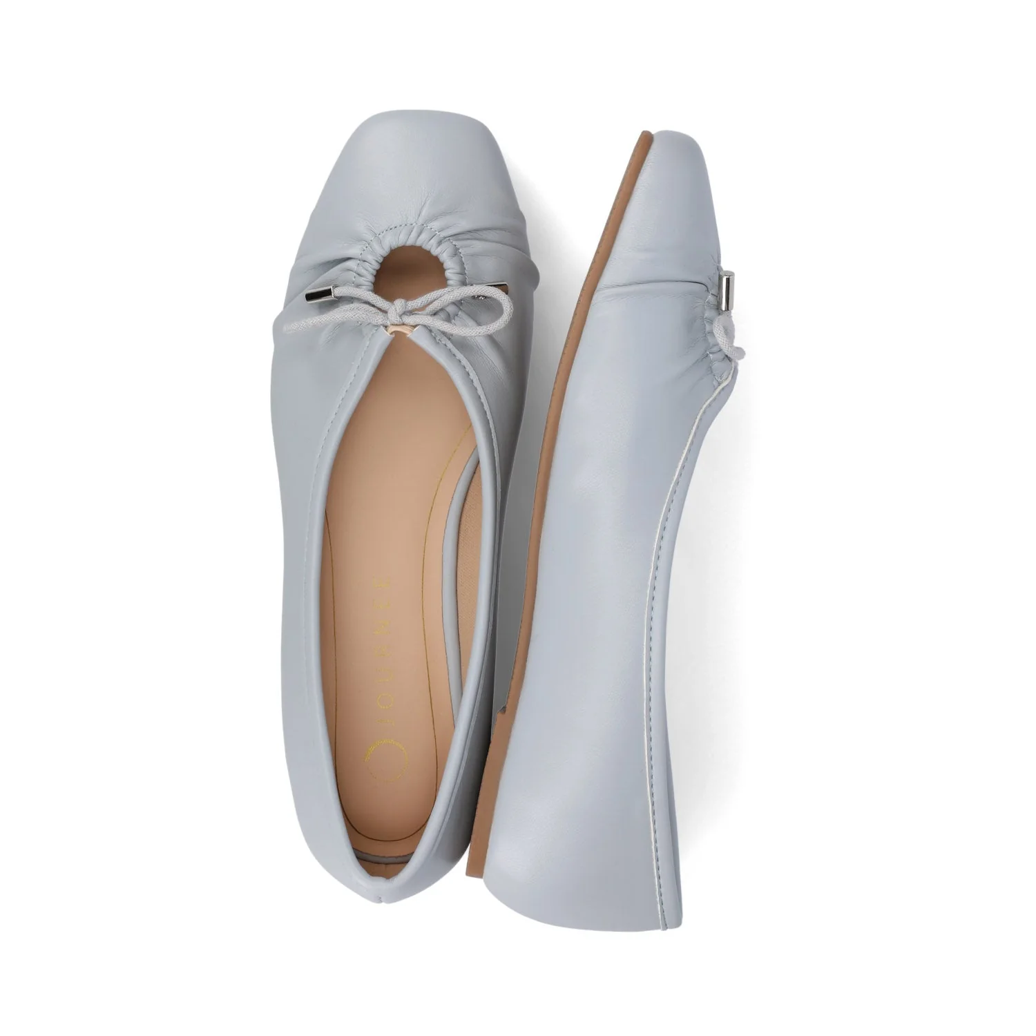 CALLEE BALLET FLATS IN VEGAN LEATHER - Light Blue - Image 3