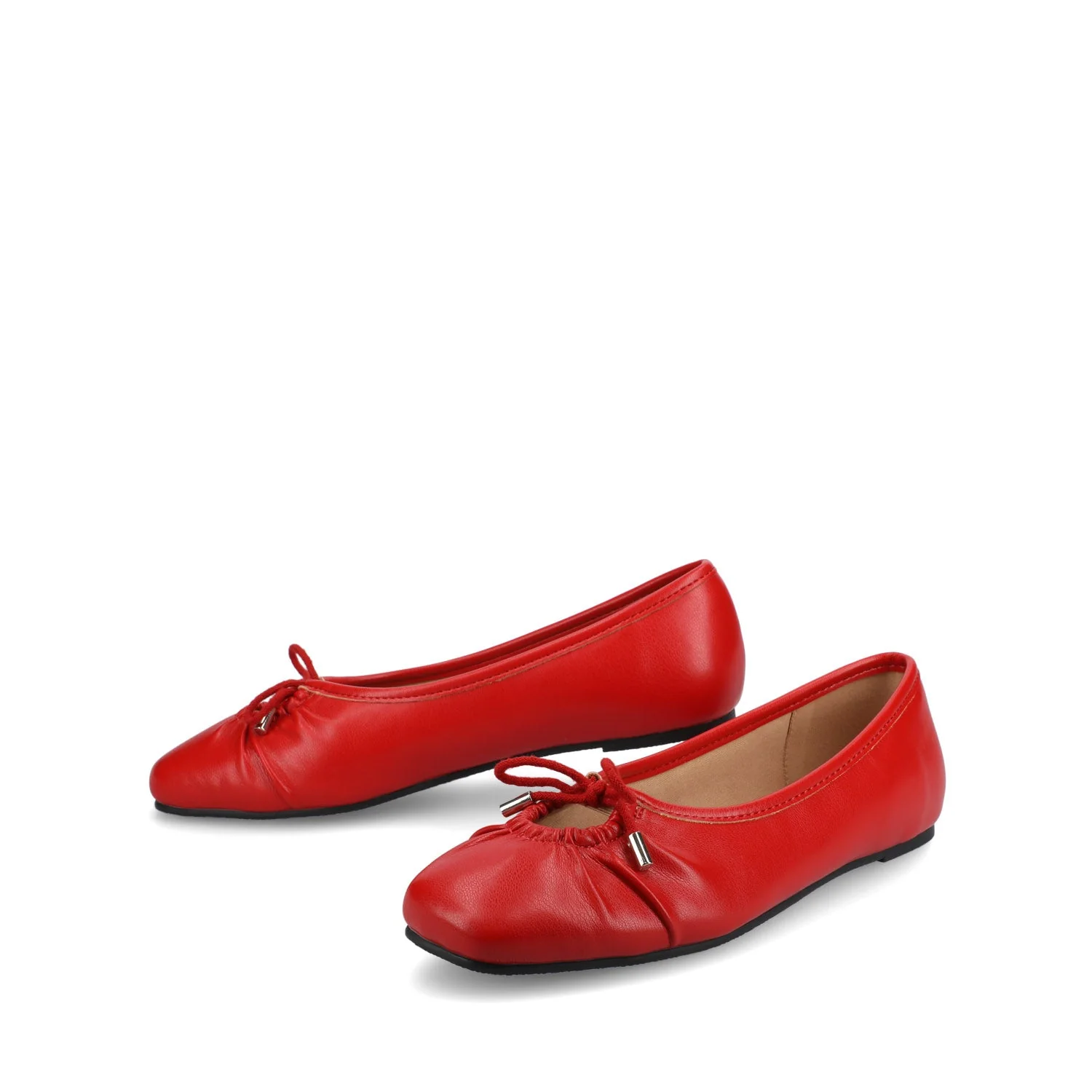 CALLEE BALLET FLATS IN VEGAN LEATHER - Red - Image 2