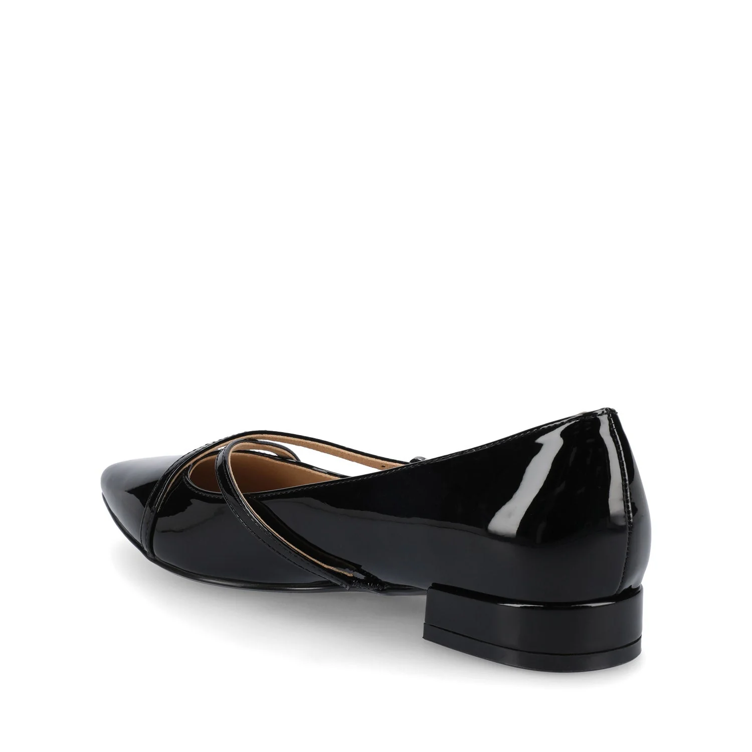 CAMBY DRESS FLAT IN WIDE - Black Patent - Image 3