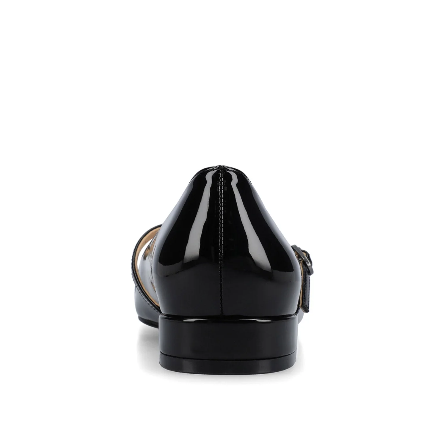 CAMBY DRESS FLAT IN WIDE - Black Patent - Image 6