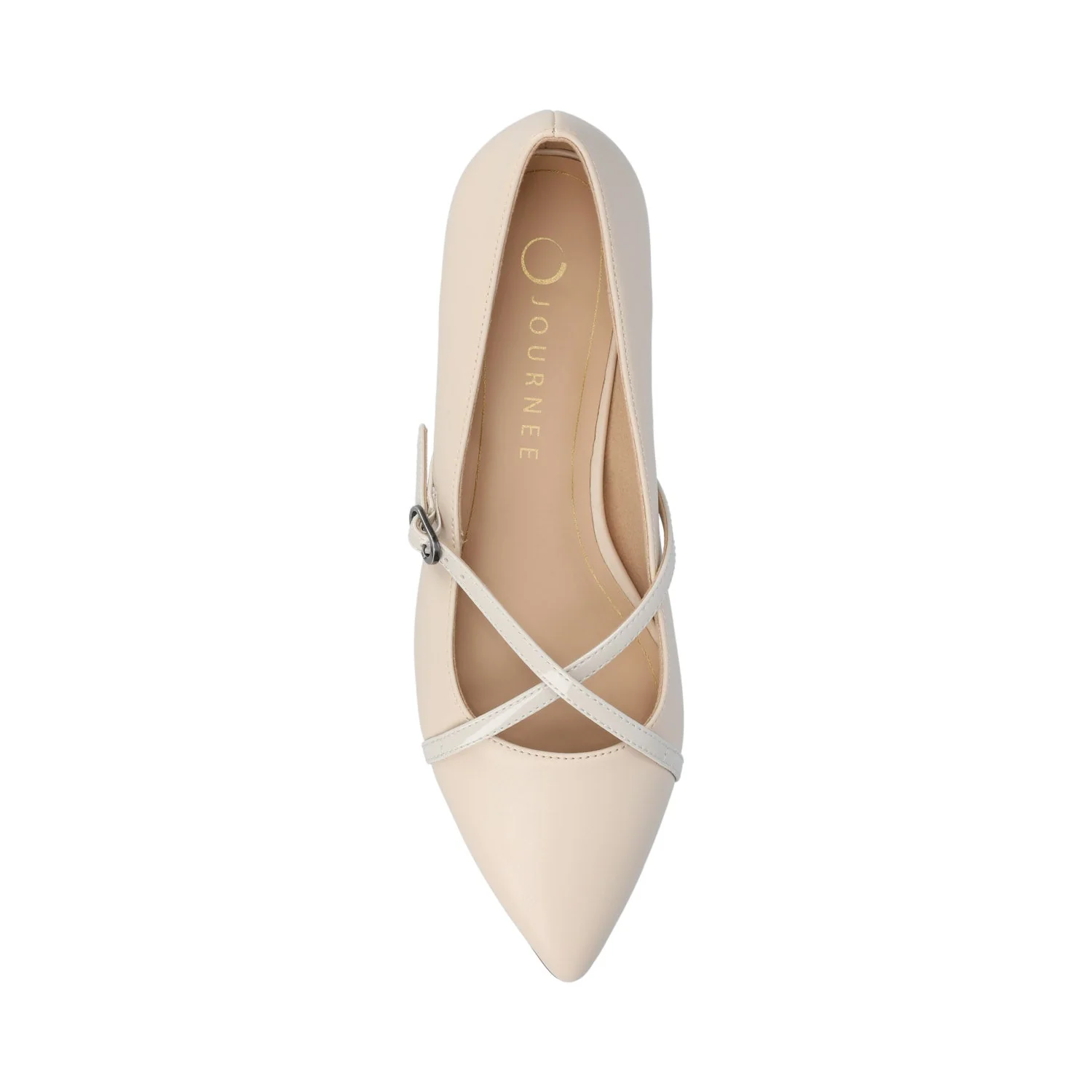 CAMBY DRESS FLAT IN WIDE - Bone PU - Image 4