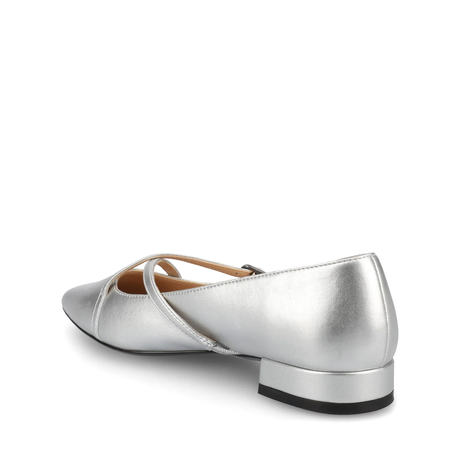 CAMBY DRESS FLAT IN WIDE - Silver PU - Image 4