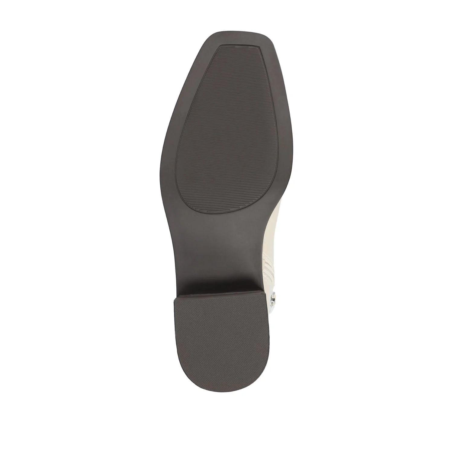 CAPPRI SQUARE-TOE BOOTIES IN VEGAN LEATHER - Off White PU - Image 8