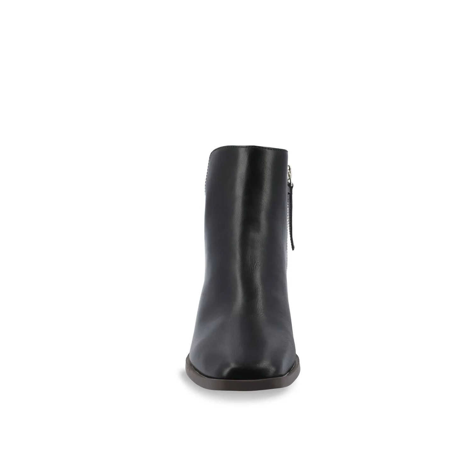 CAPPRI SQUARE TOE BOOTIES IN WIDE - Black PU - Image 5